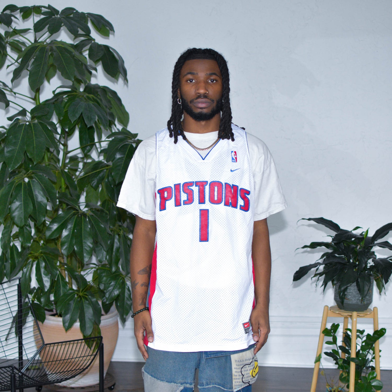 Vintage Chauncey Billups Detroit Pistons Nike Jersey