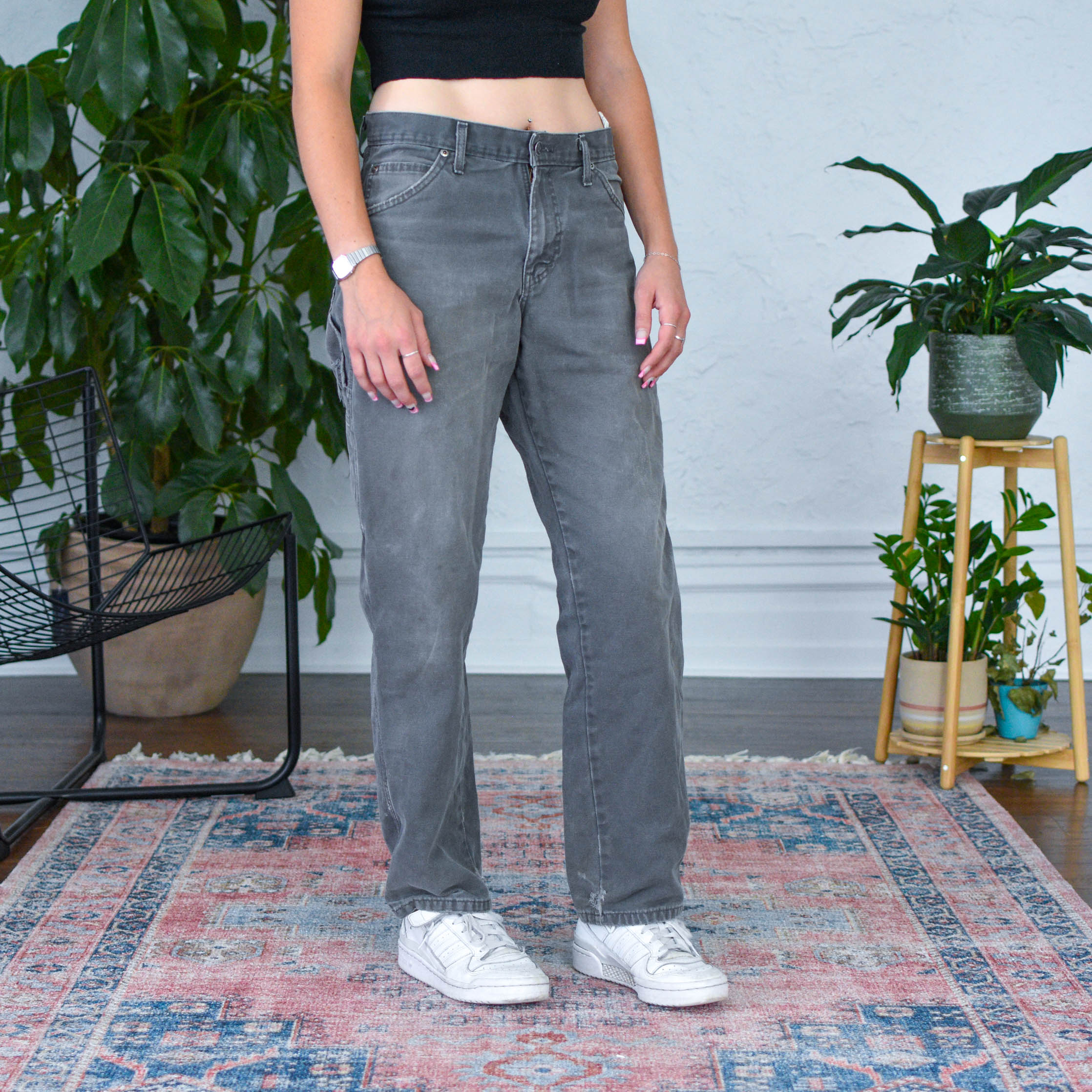 Vintage Dickies Gray Washed-Out Pants