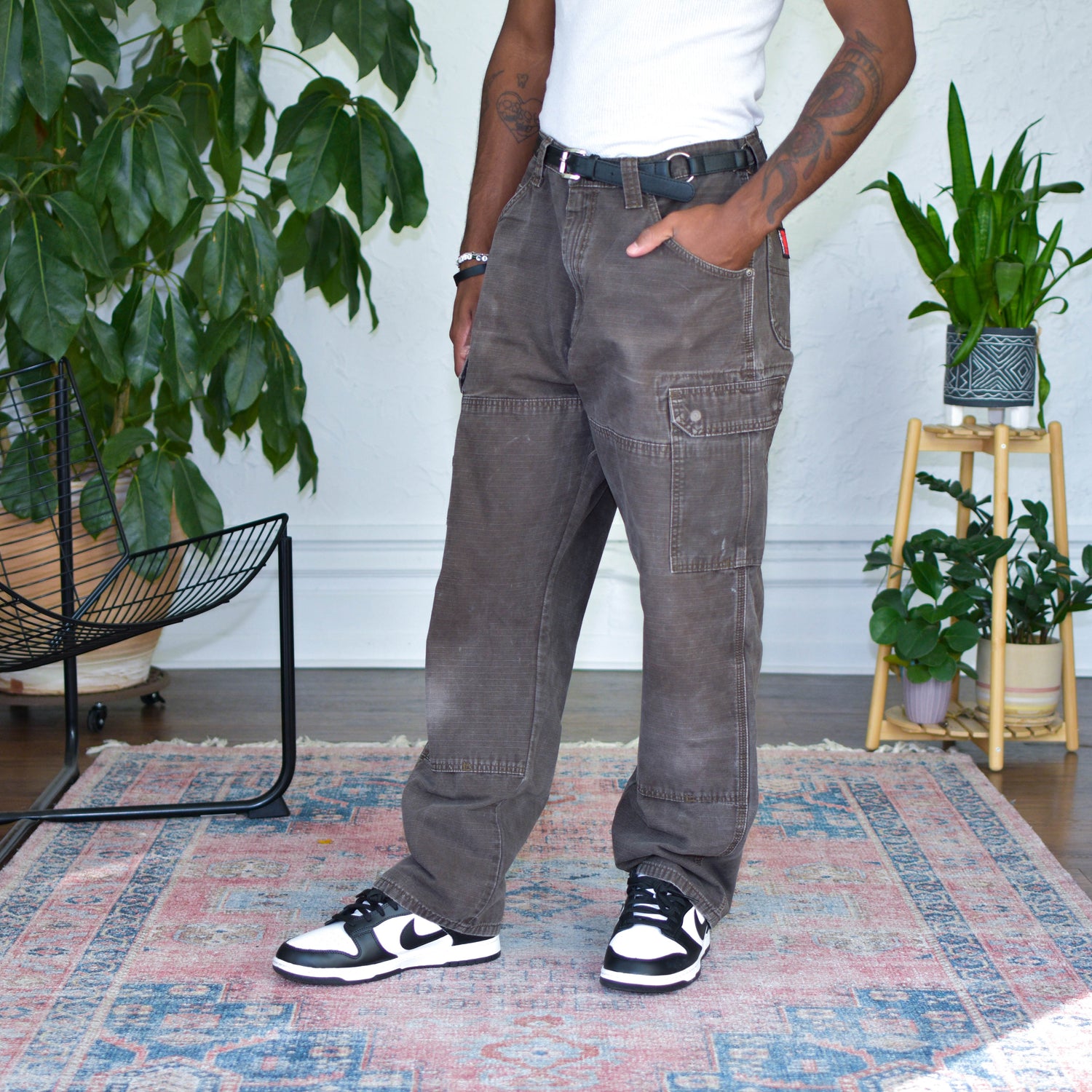 Vintage Riggs by Wrangler Brown Ripstop Cargo Pants