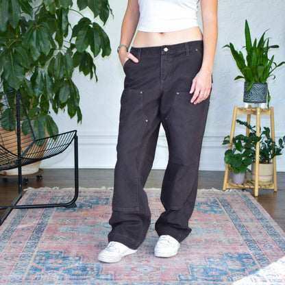 Vintage Femme Dark Brown Carhartt Double Knee Pants