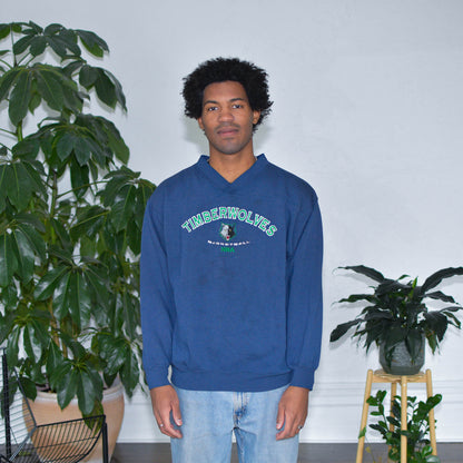 Vintage 90s Minnesota Timberwolves Logo Crewneck