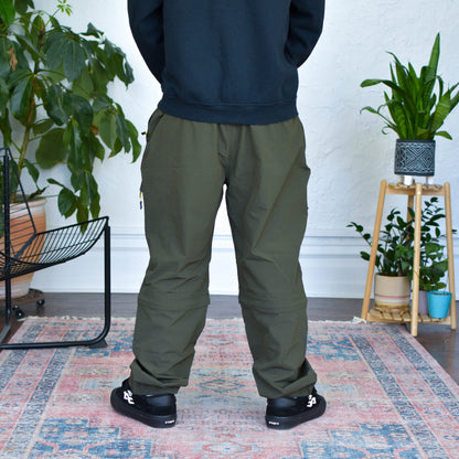 Y2K Olive Convertible Rip Stop Pants