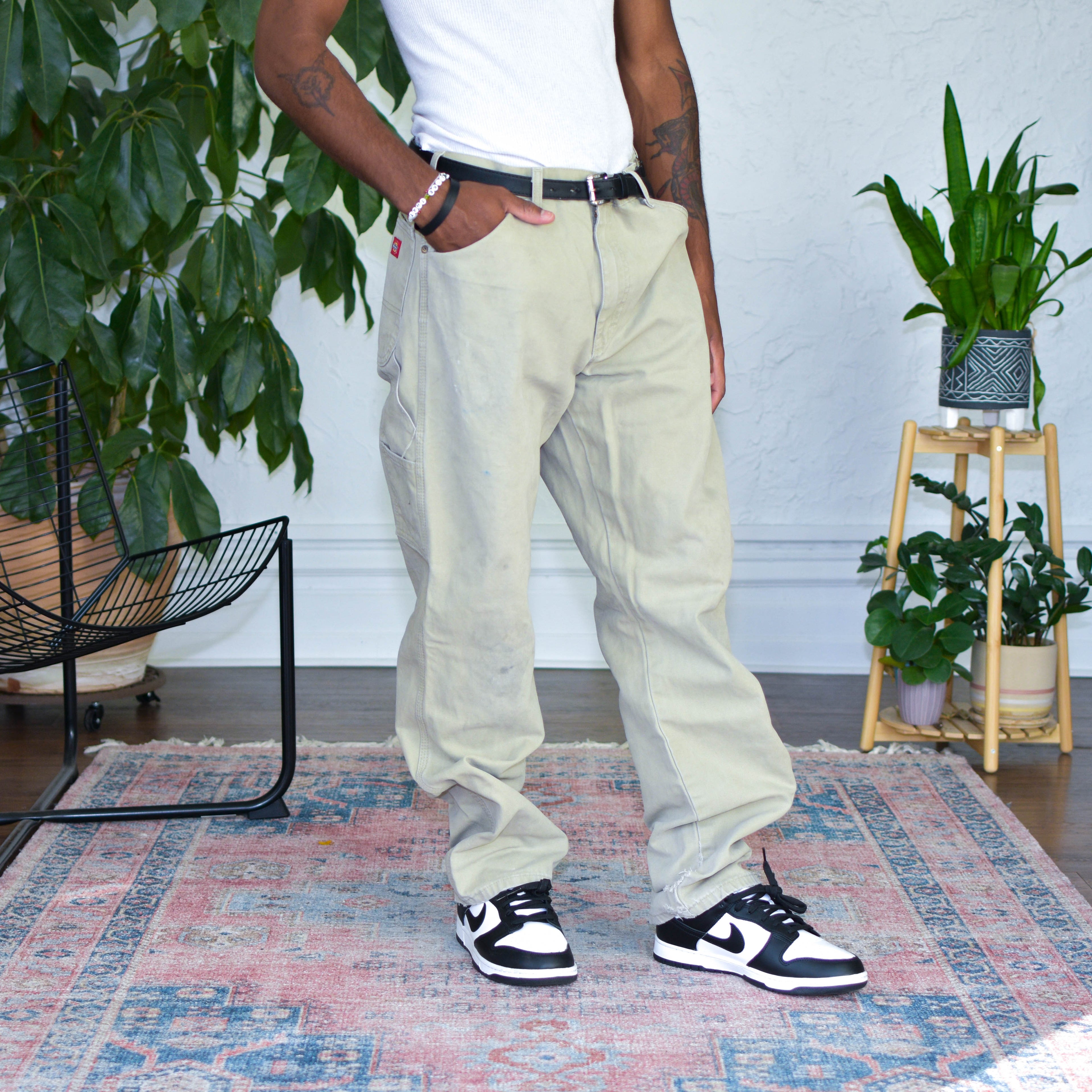 Vintage Distressed Carhartt Neutral Carpenter Pants