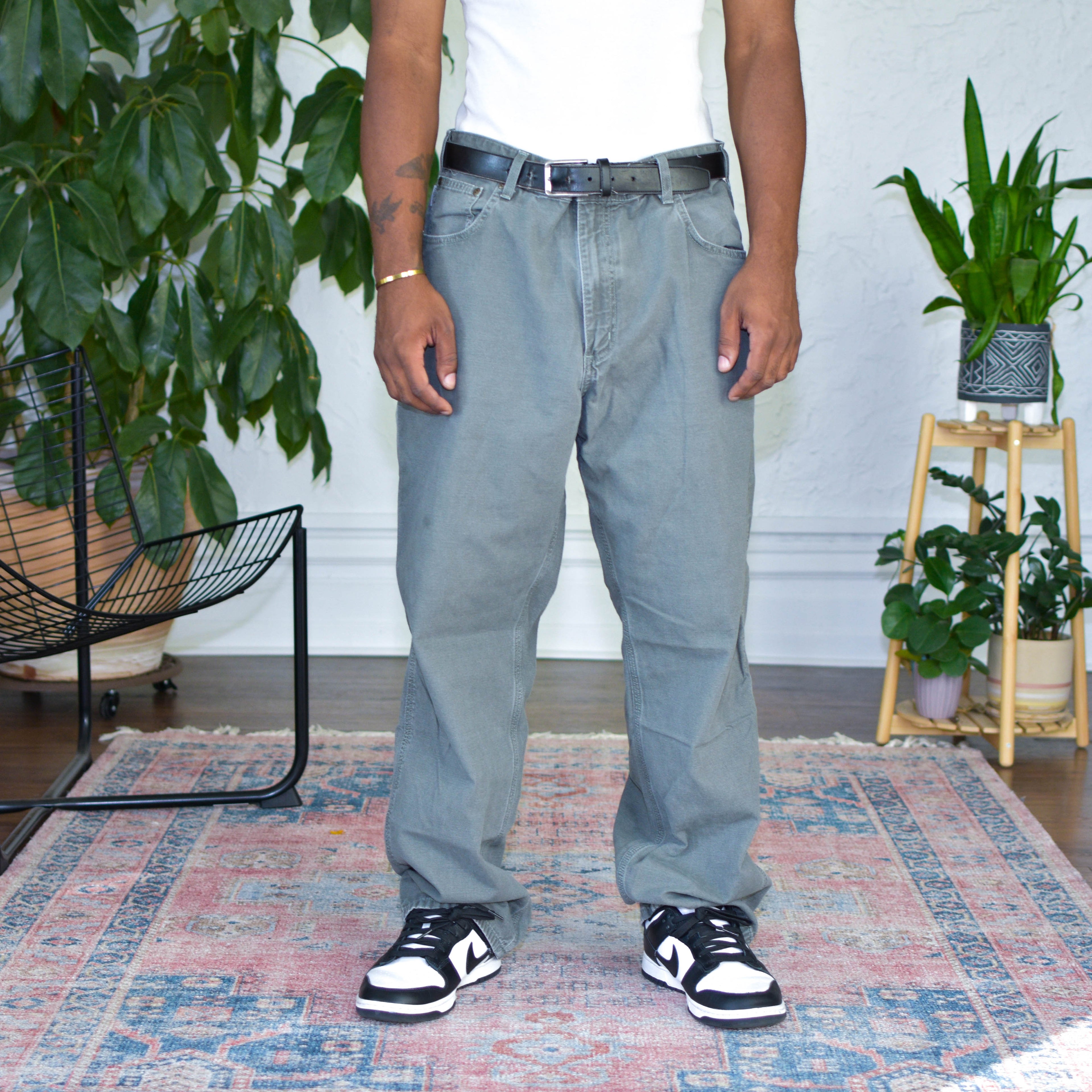 Vintage Carhartt Dark Olive Carpenter Pants