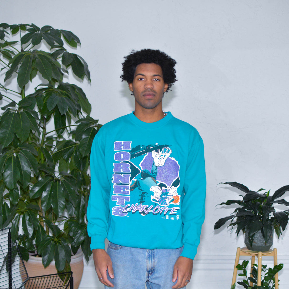 Vintage 90s Charlotte Hornets NBA Crewneck