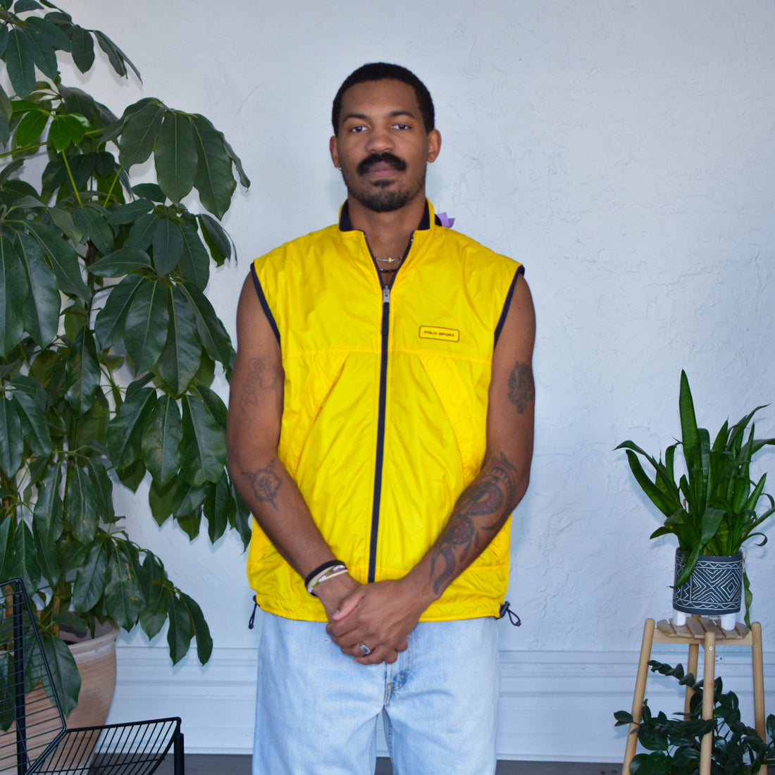 Y2K Polo Sport Reversible Fleece Athletic Vest