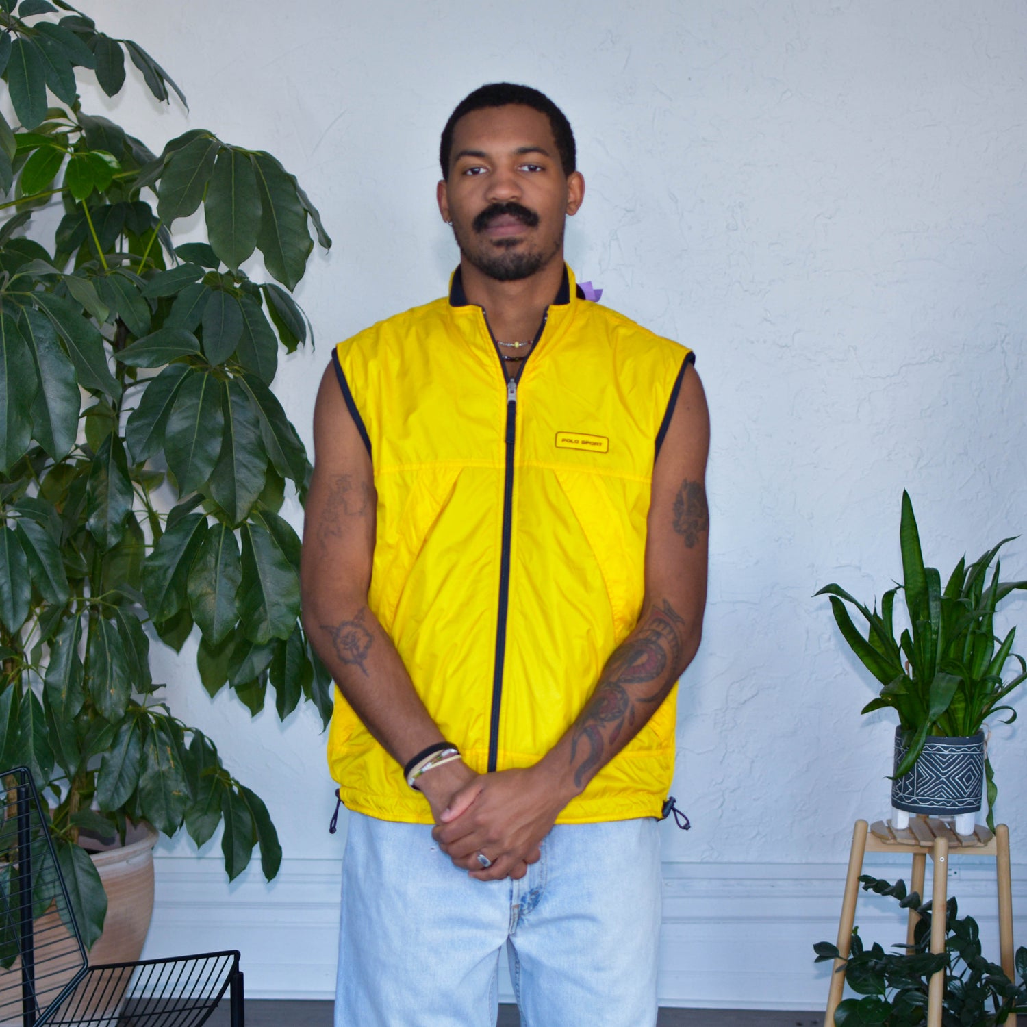 Y2K Polo Sport Reversible Fleece Athletic Vest