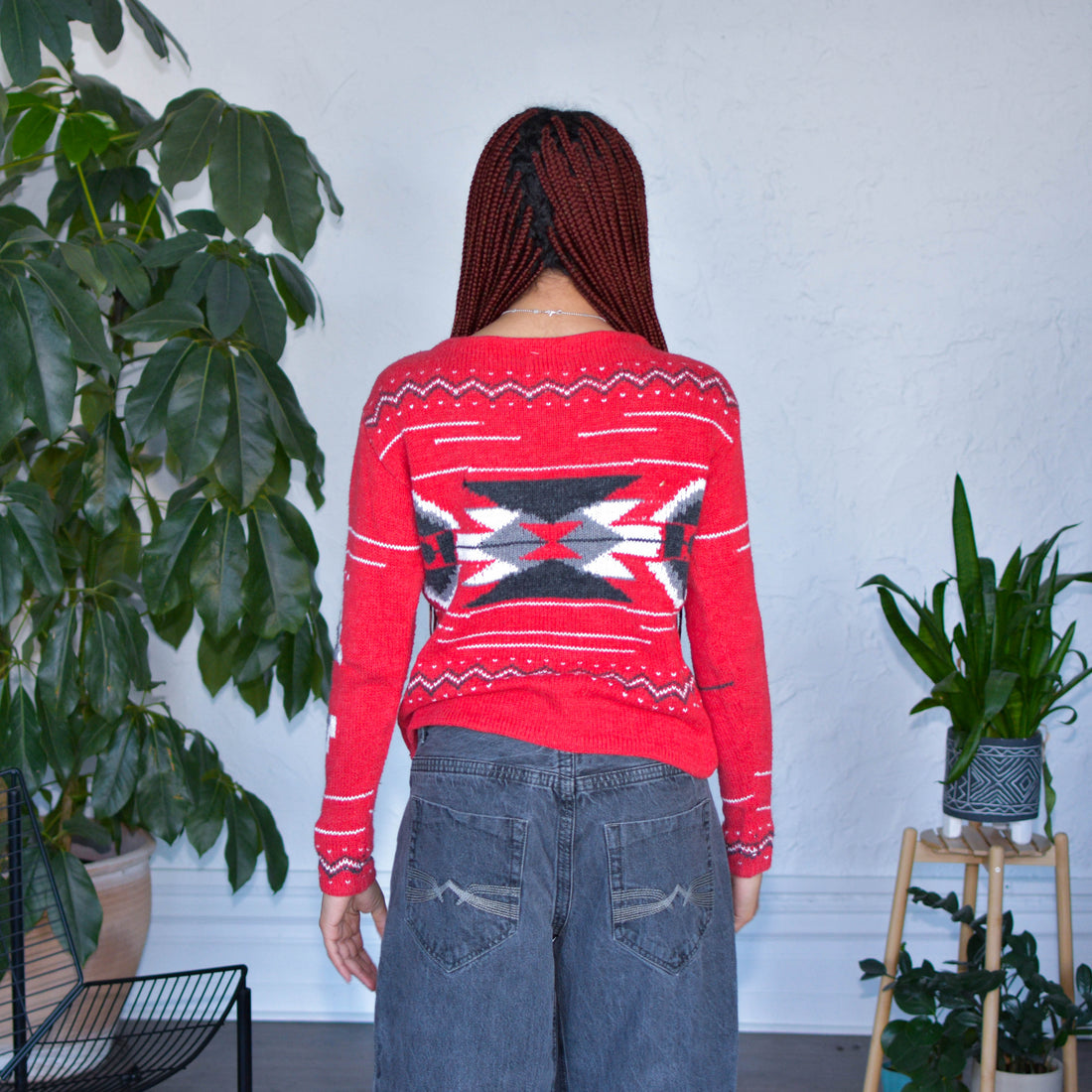 Y2K Lauren Jeans Co. by Ralph Lauren Southwestern Print Knit Sweatshirt