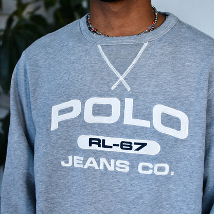 Vintage Polo Jeans Co. Gray Crewneck