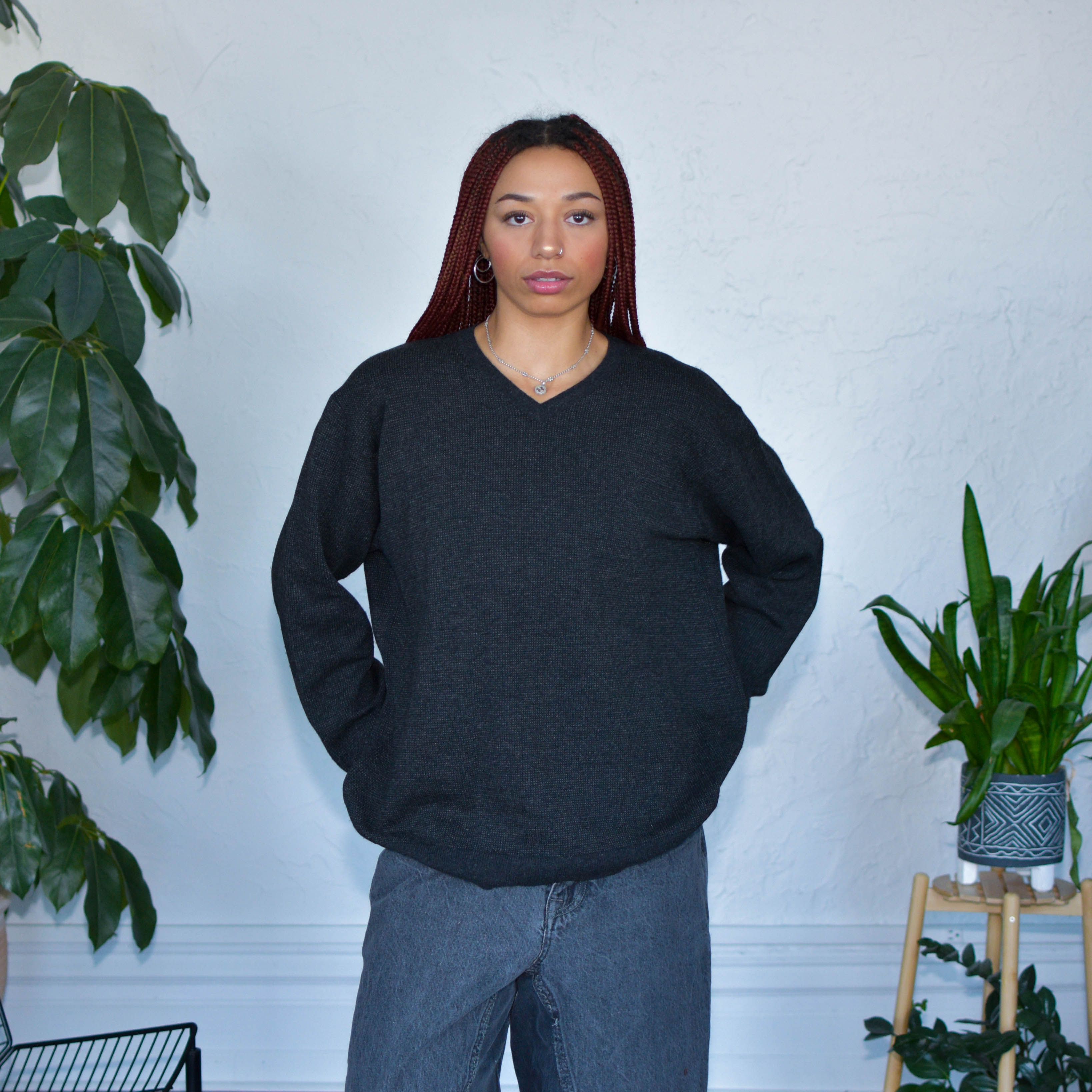 Y2K Polo Ralph Lauren Black Wool Sweater