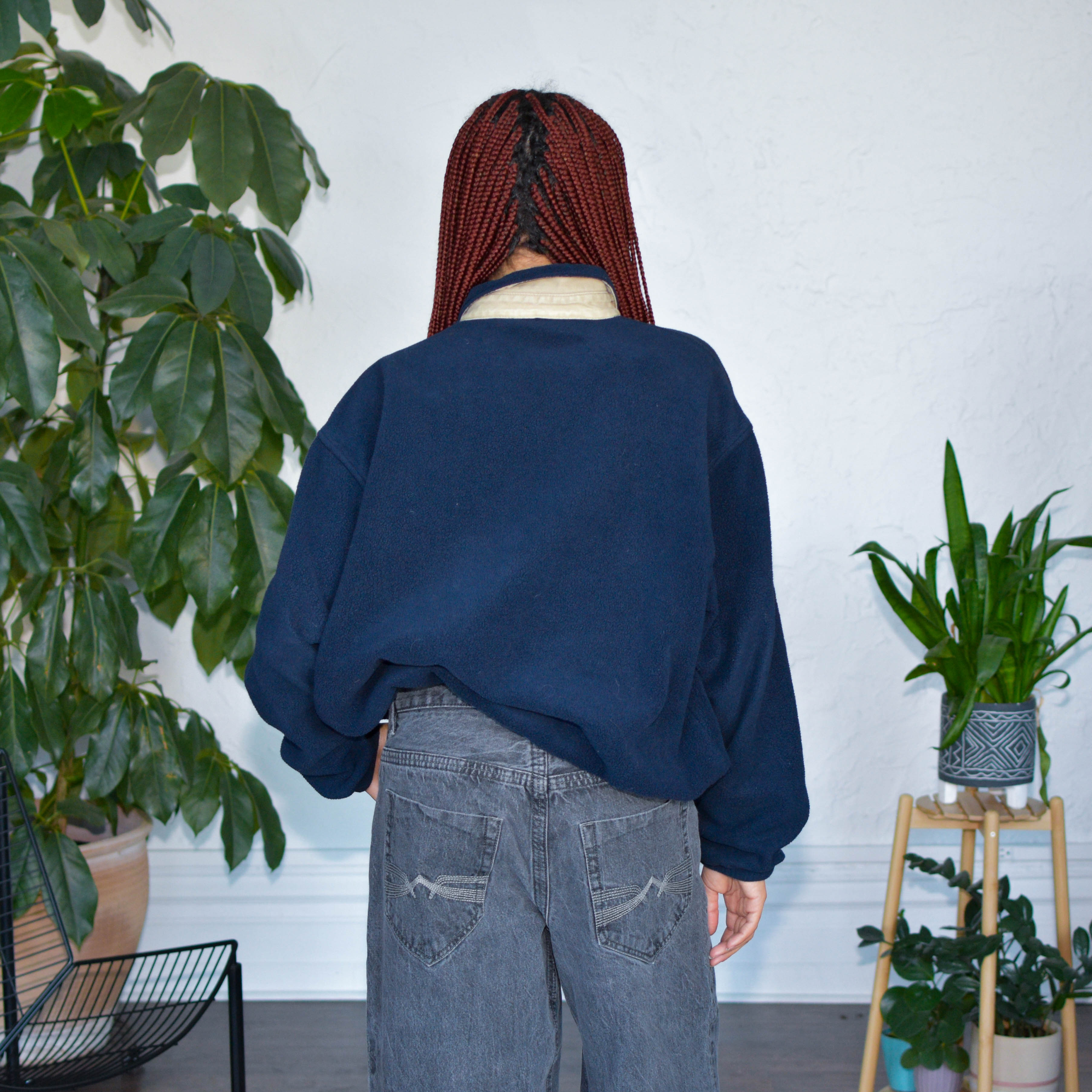 Y2K Polo Ralph Lauren Navy Fleece Jacket