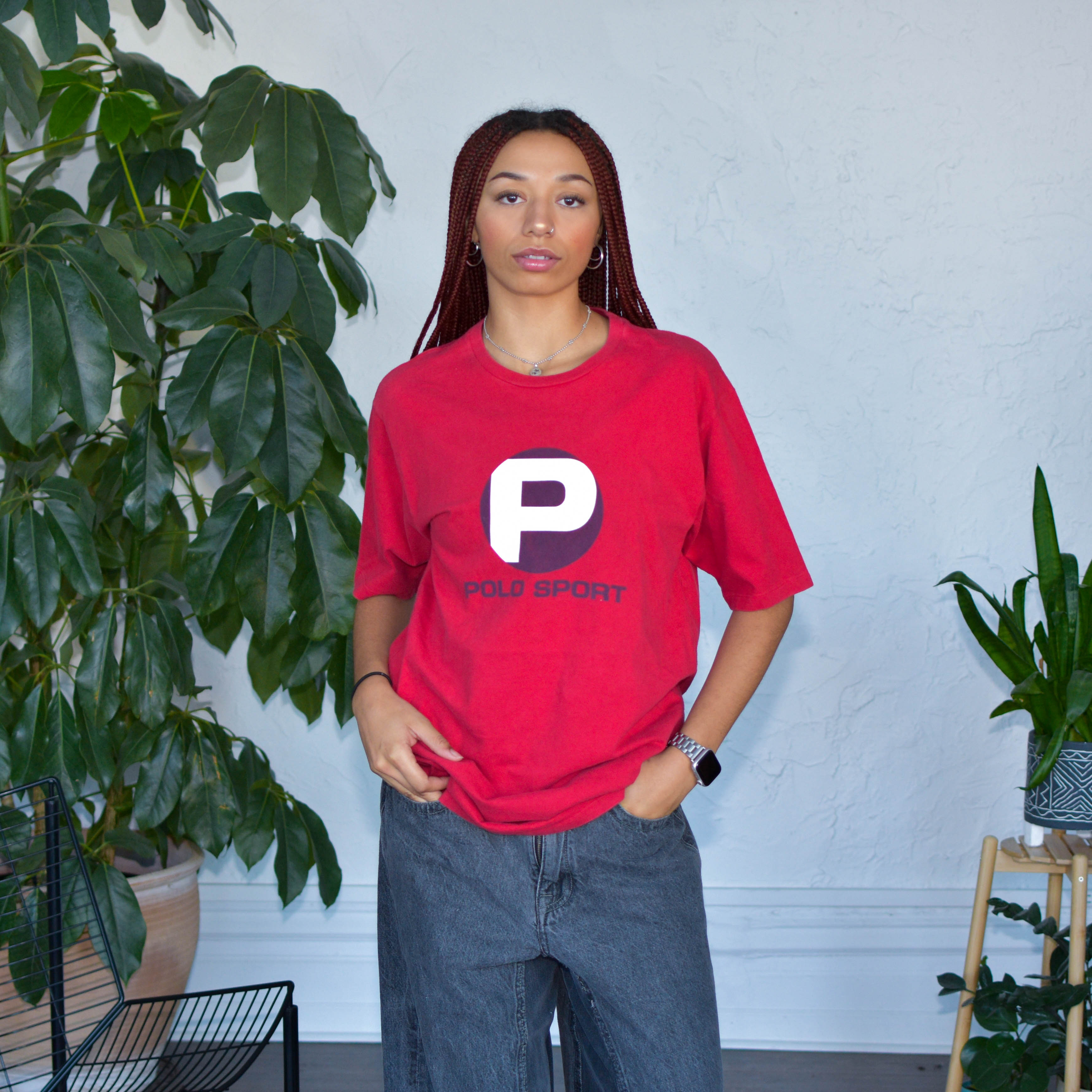 Vintage Polo Sport Red Logo T-Shirt