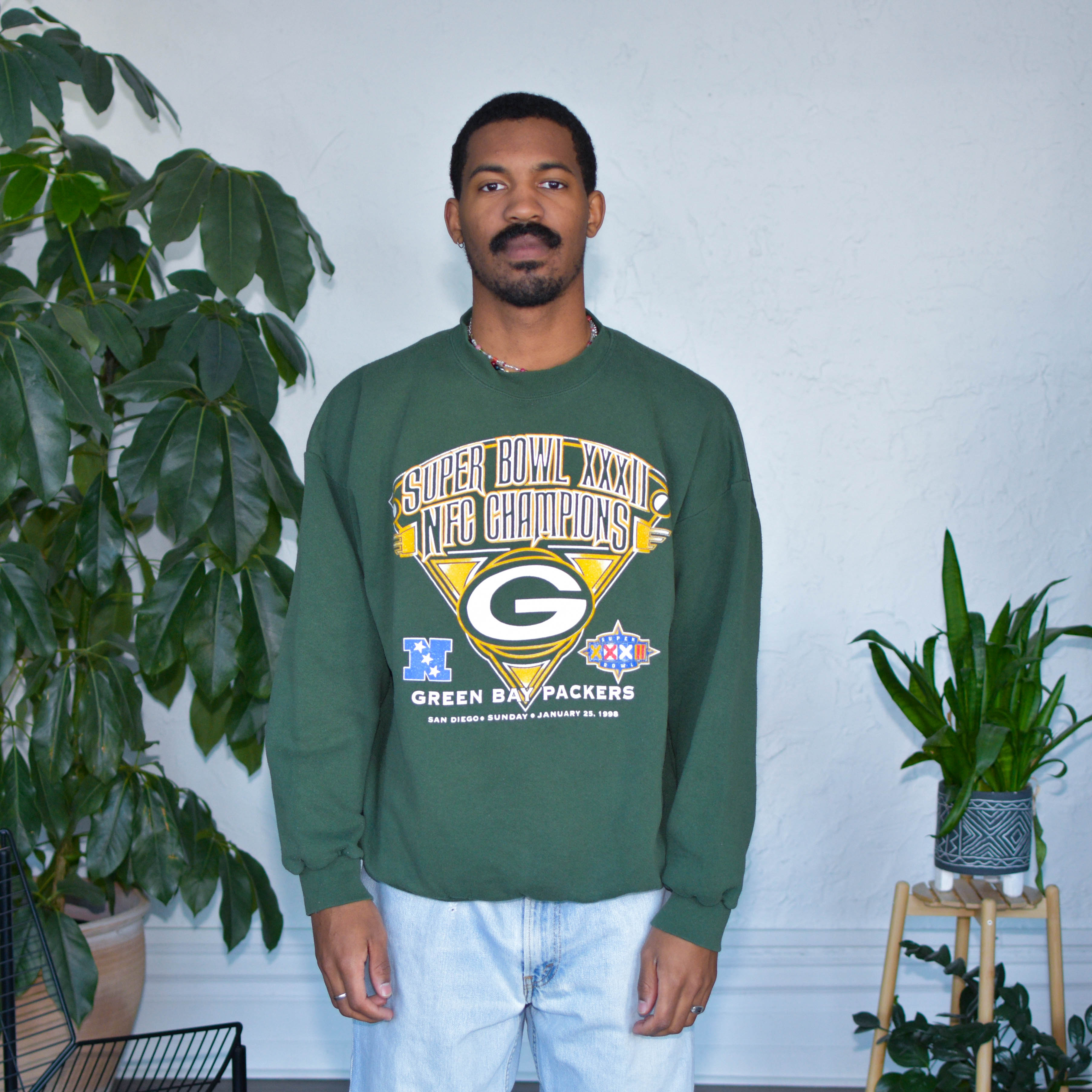 Vintage 1998 Green Bay Packers NFC Champions Sweatshirt