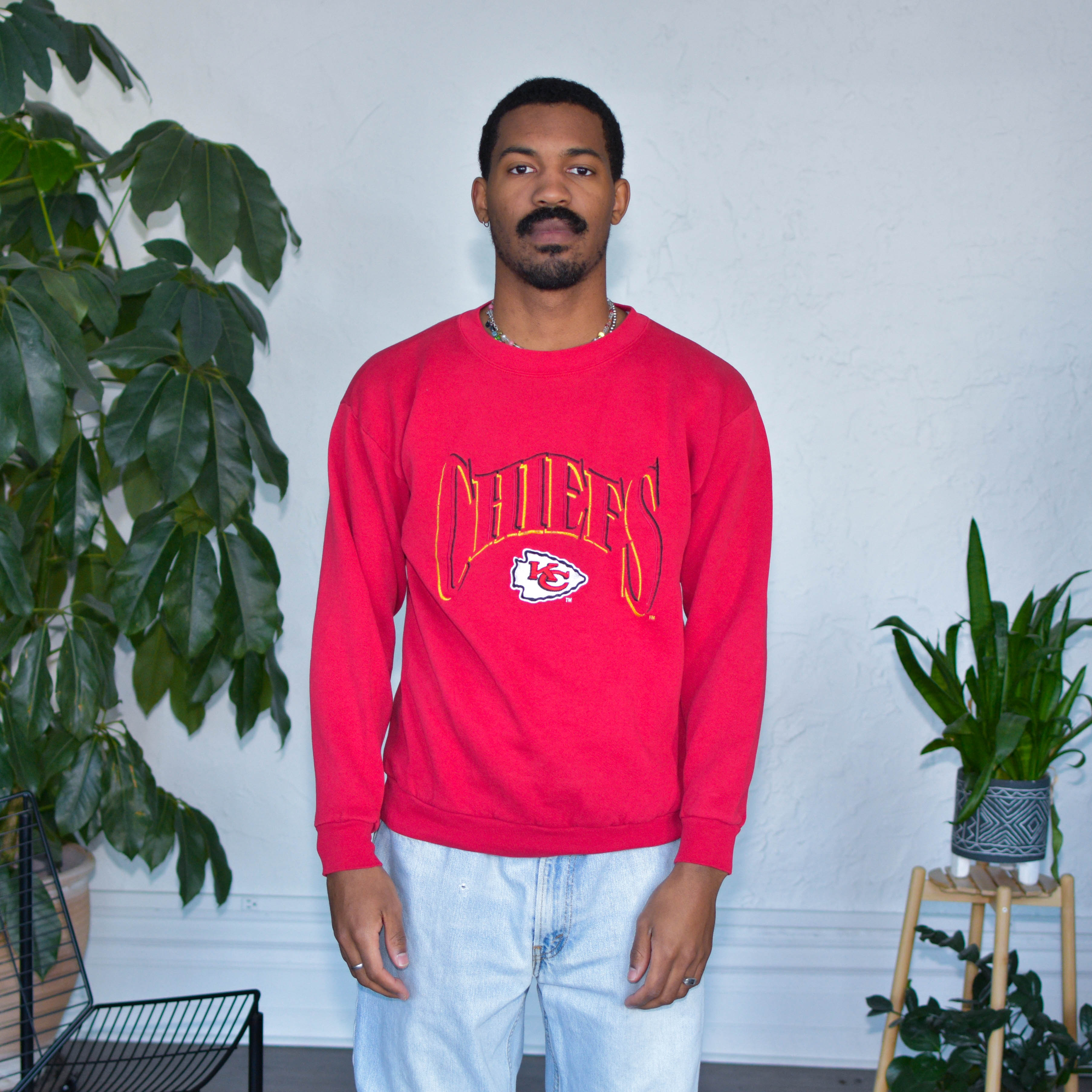Vintage Kansas City Chiefs Embroidered Sweatshirt