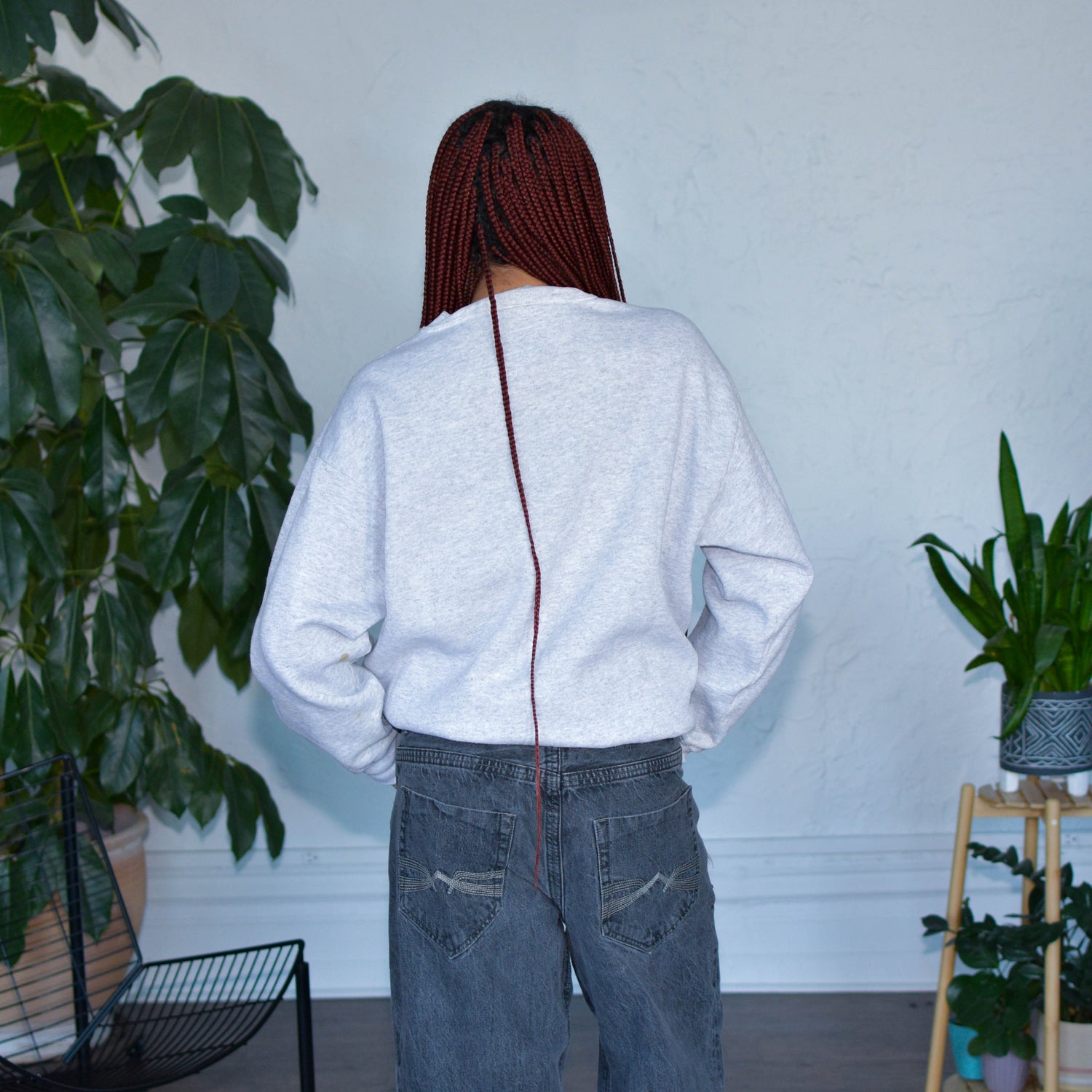 Vintage Minnesota Vikings Logo7 Gray Sweatshirt