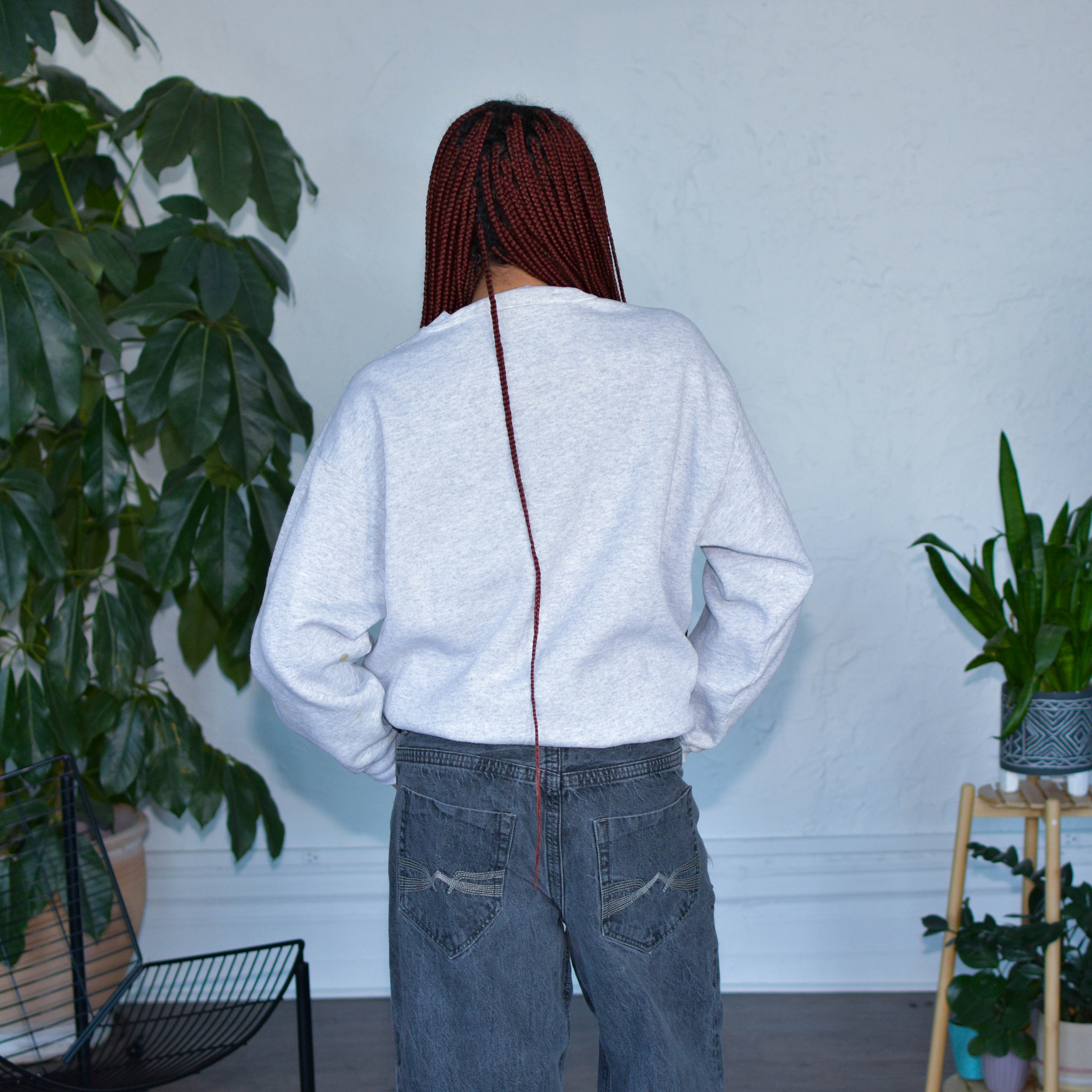 Vintage Minnesota Vikings Logo7 Gray Sweatshirt