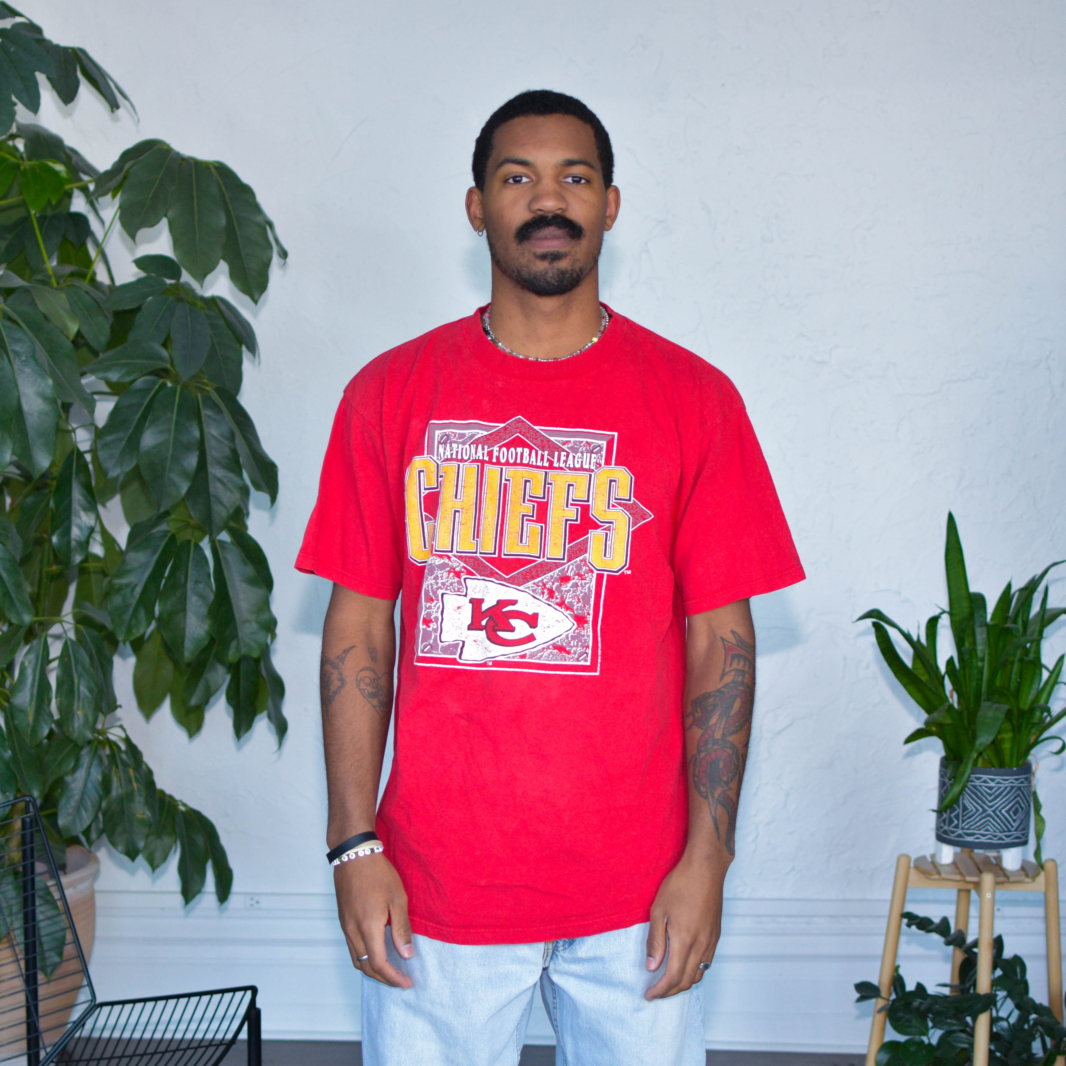 Vintage Kansas City Chiefs Red Graphic T-Shirt
