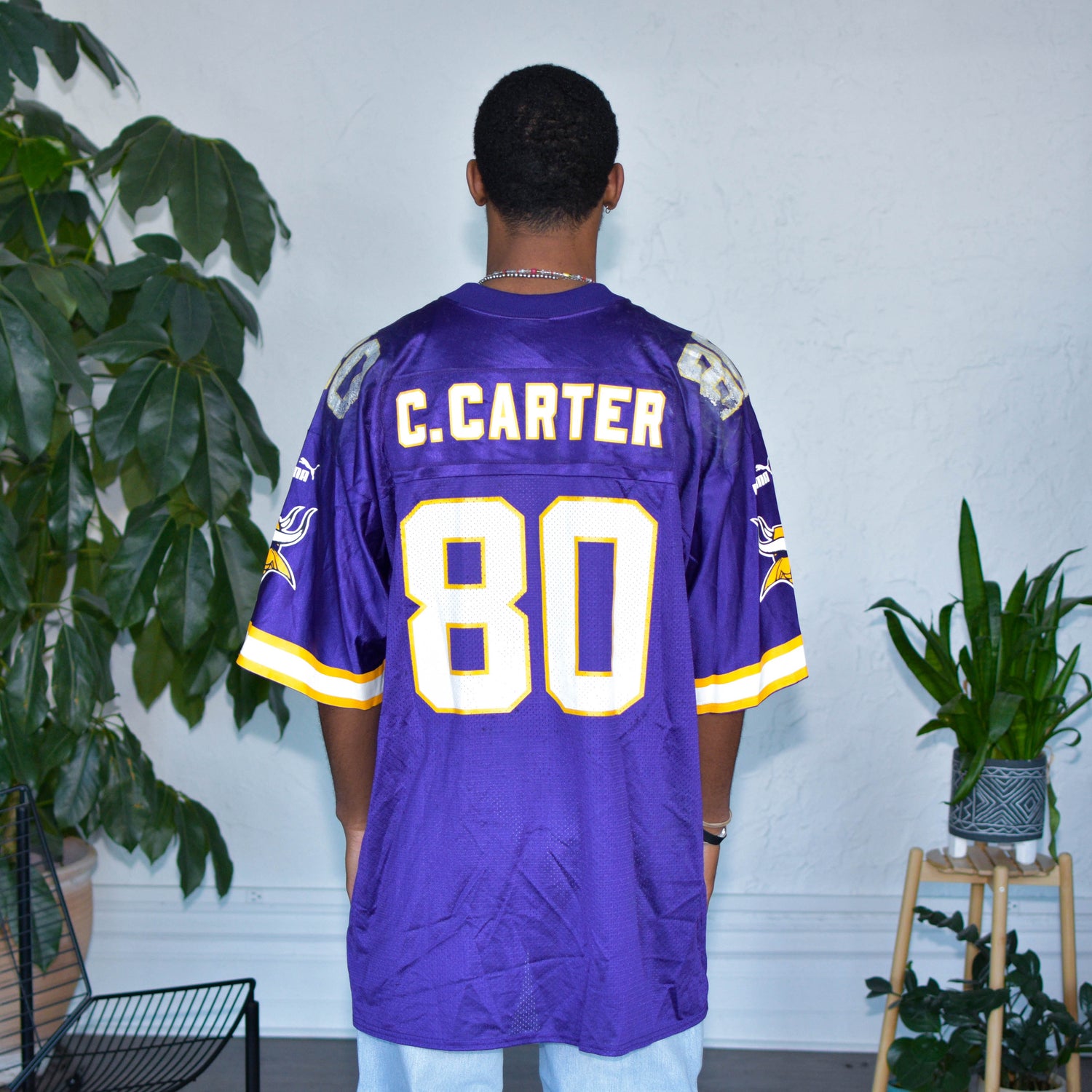 Vintage Cris Carter Minnesota Vikings Puma Jersey