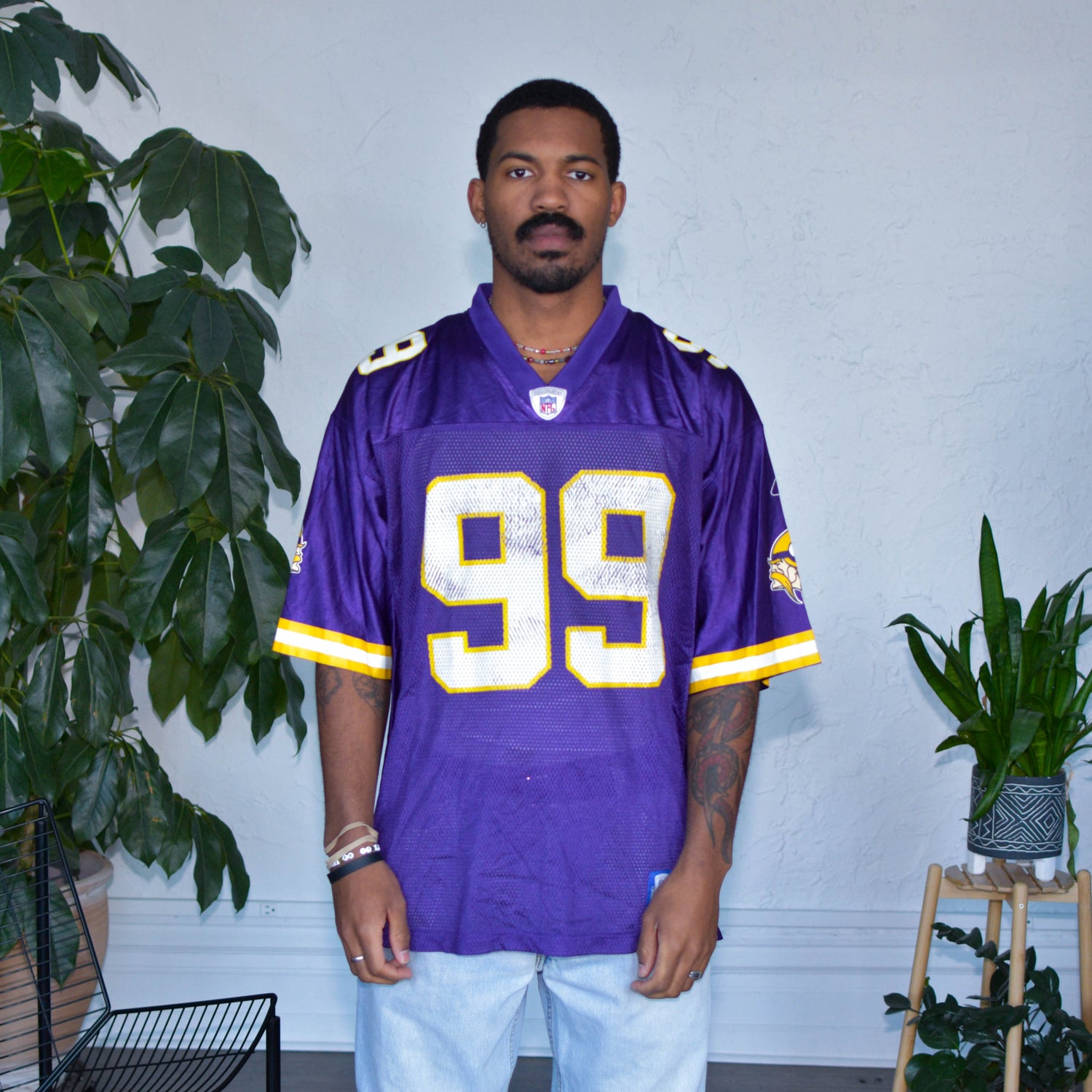 Vintage Chris Hovan Minnesota Vikings Jersey