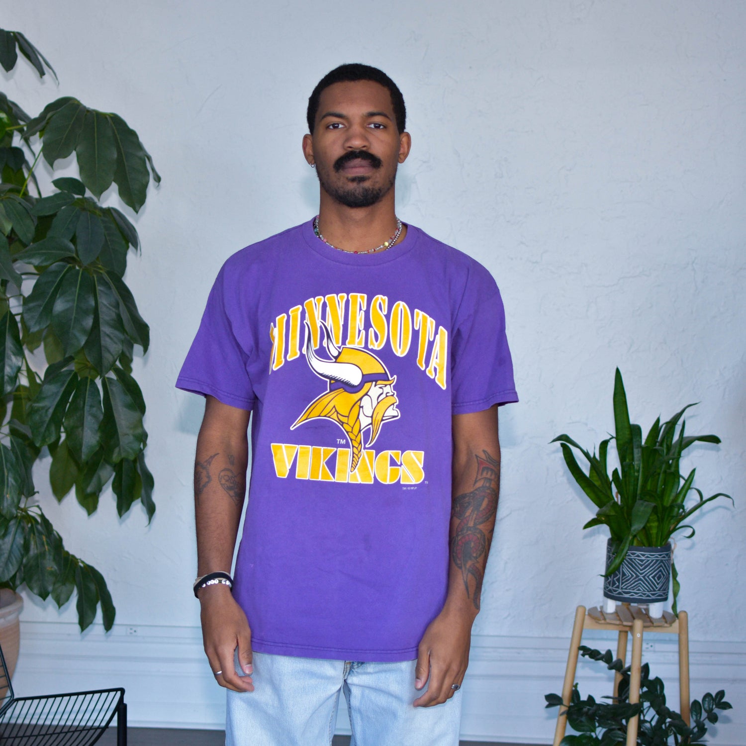 Vintage 1995 Minnesota Vikings Roster T-Shirt