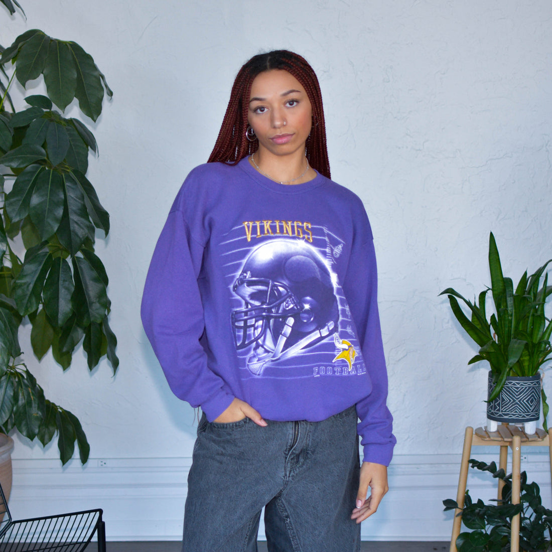 Vintage Minnesota Vikings Purple Sweatshirt