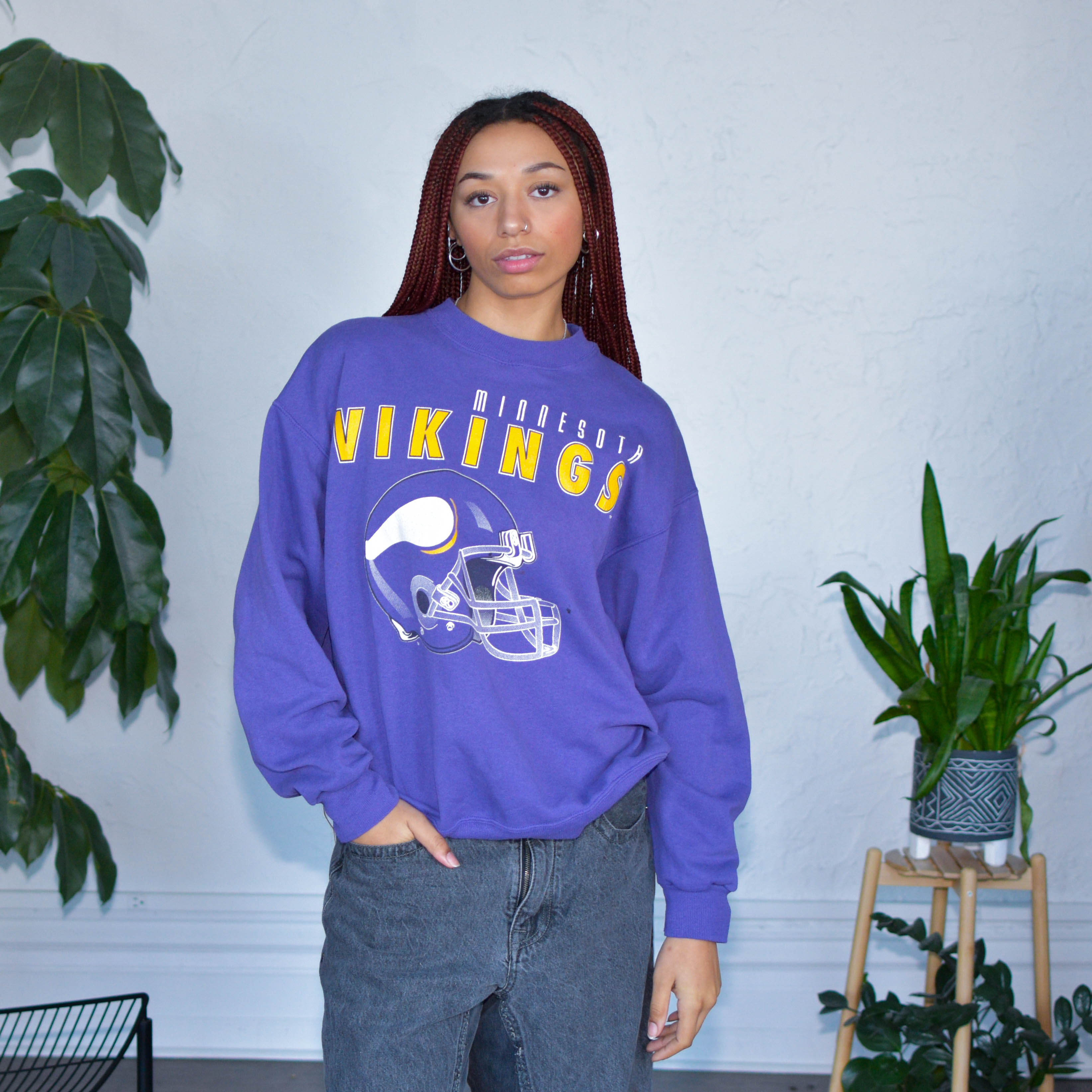 Vintage Minnesota Vikings Purple Sweatshirt