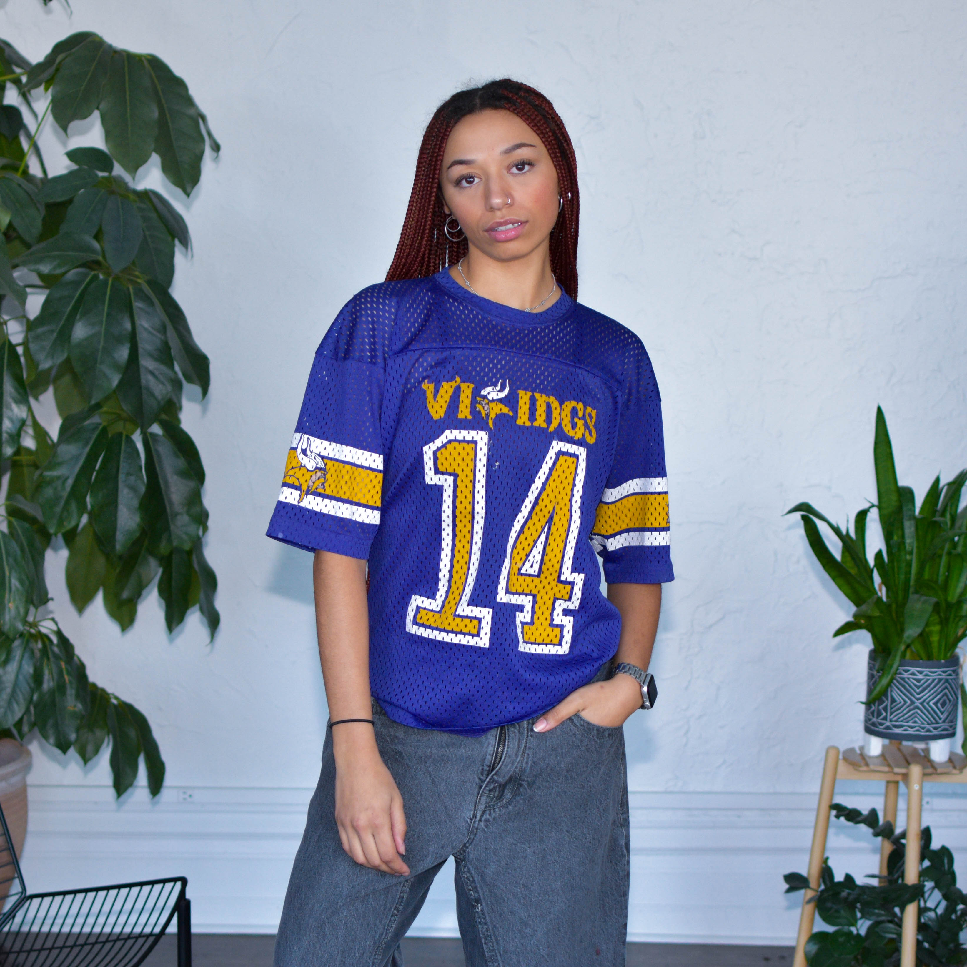 Vintage 80s Minnesota Vikings Femme Jersey
