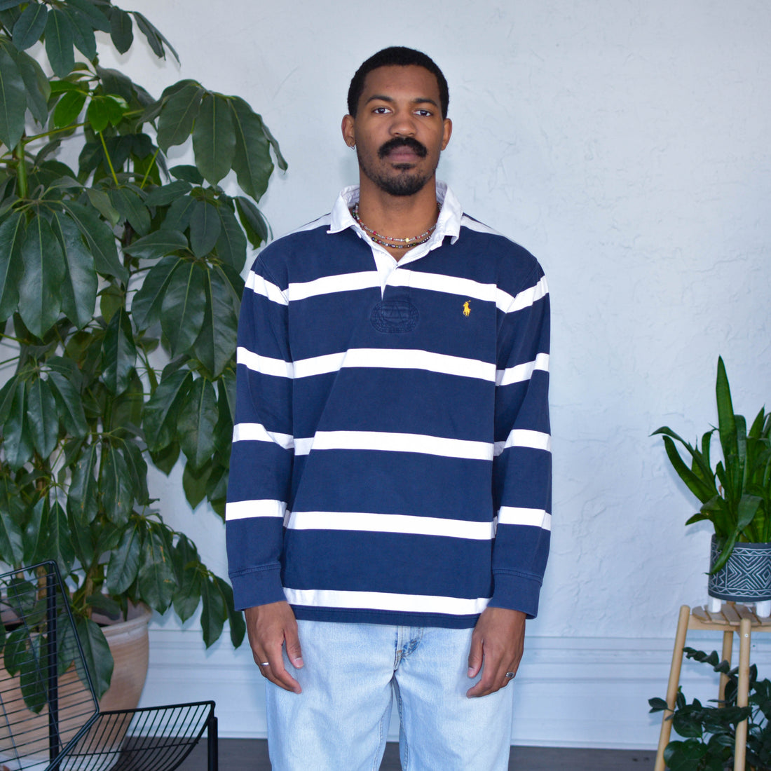 Vintage Polo Ralph Lauren Navy Rugby Shirt