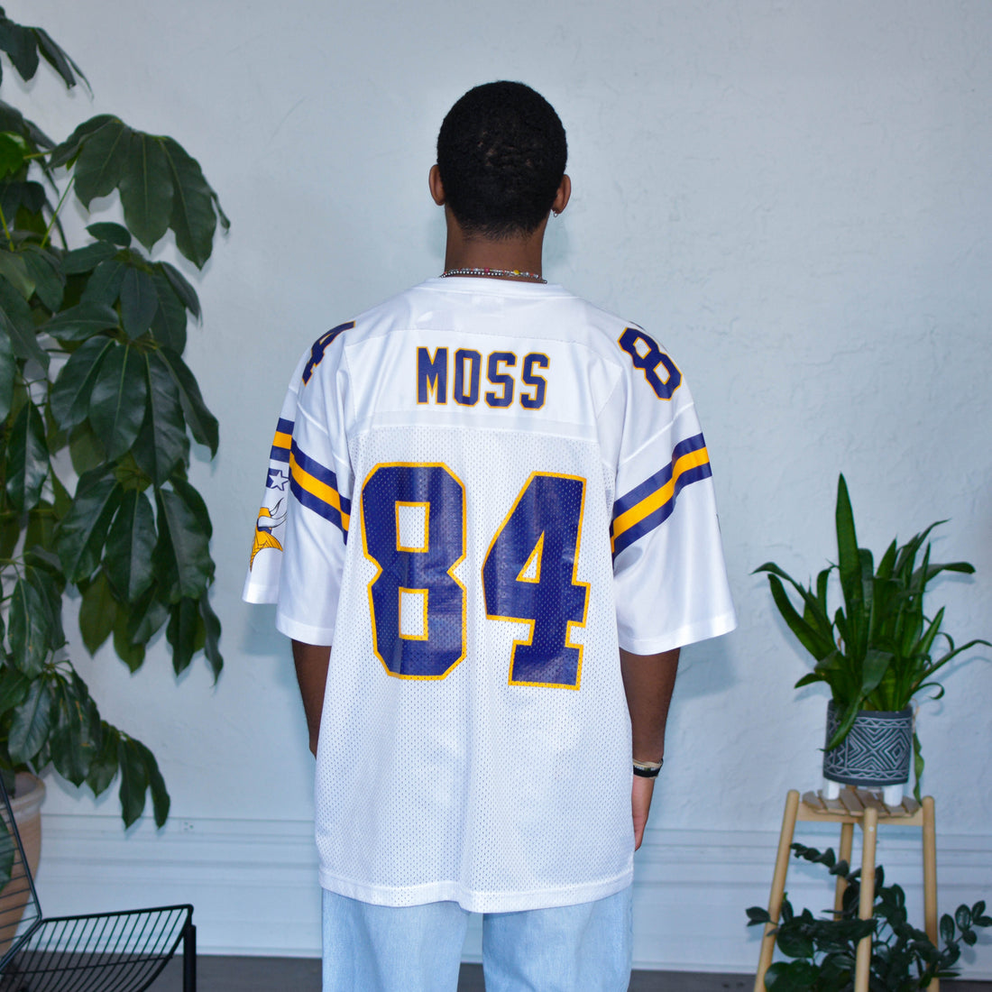 Vintage Randy Moss Minnesota Vikings White Starter Jersey