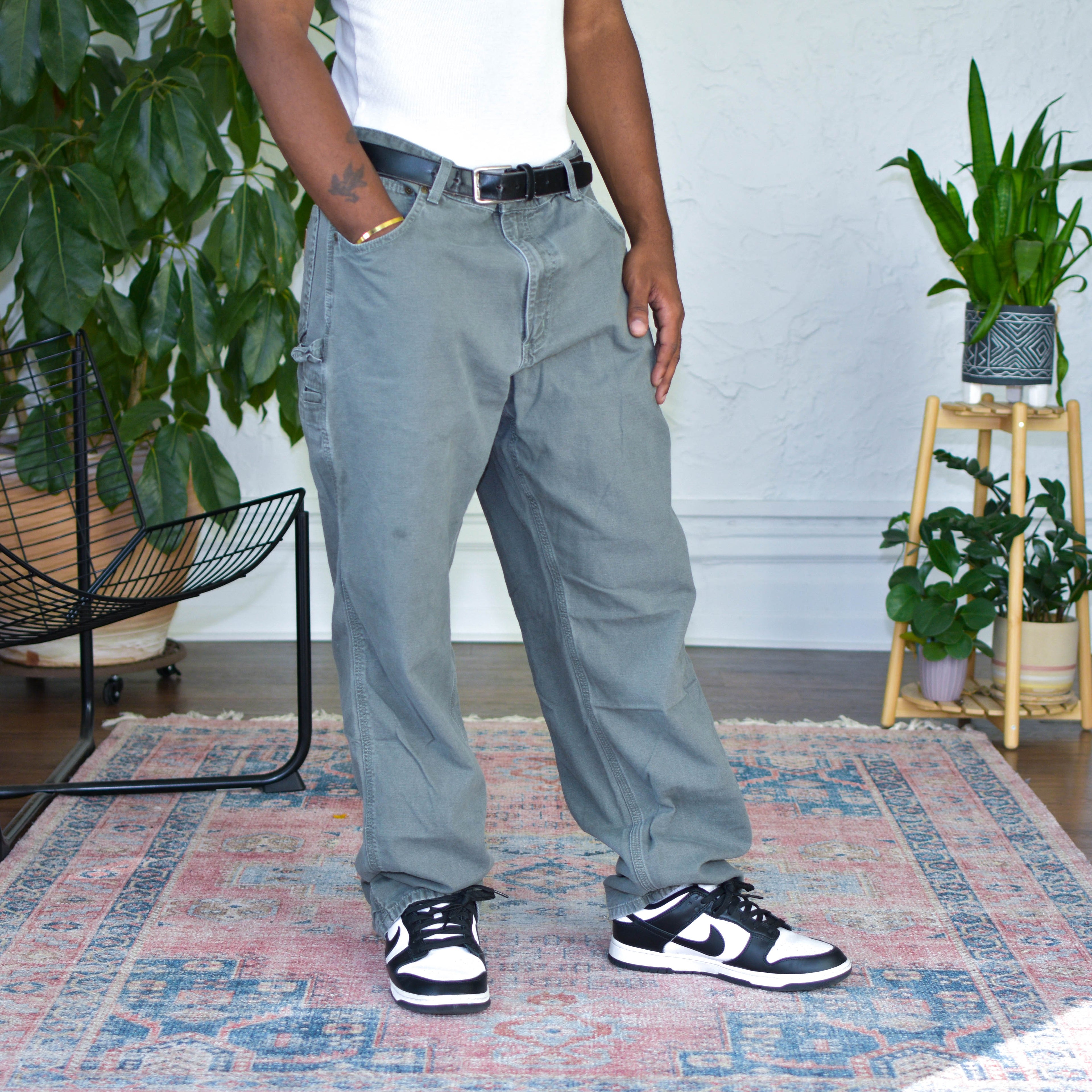 Vintage Carhartt Dark Olive Carpenter Pants