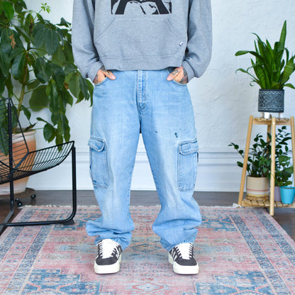 Vintage Y2K Light Wash Culture Jeans Cargo Jeans