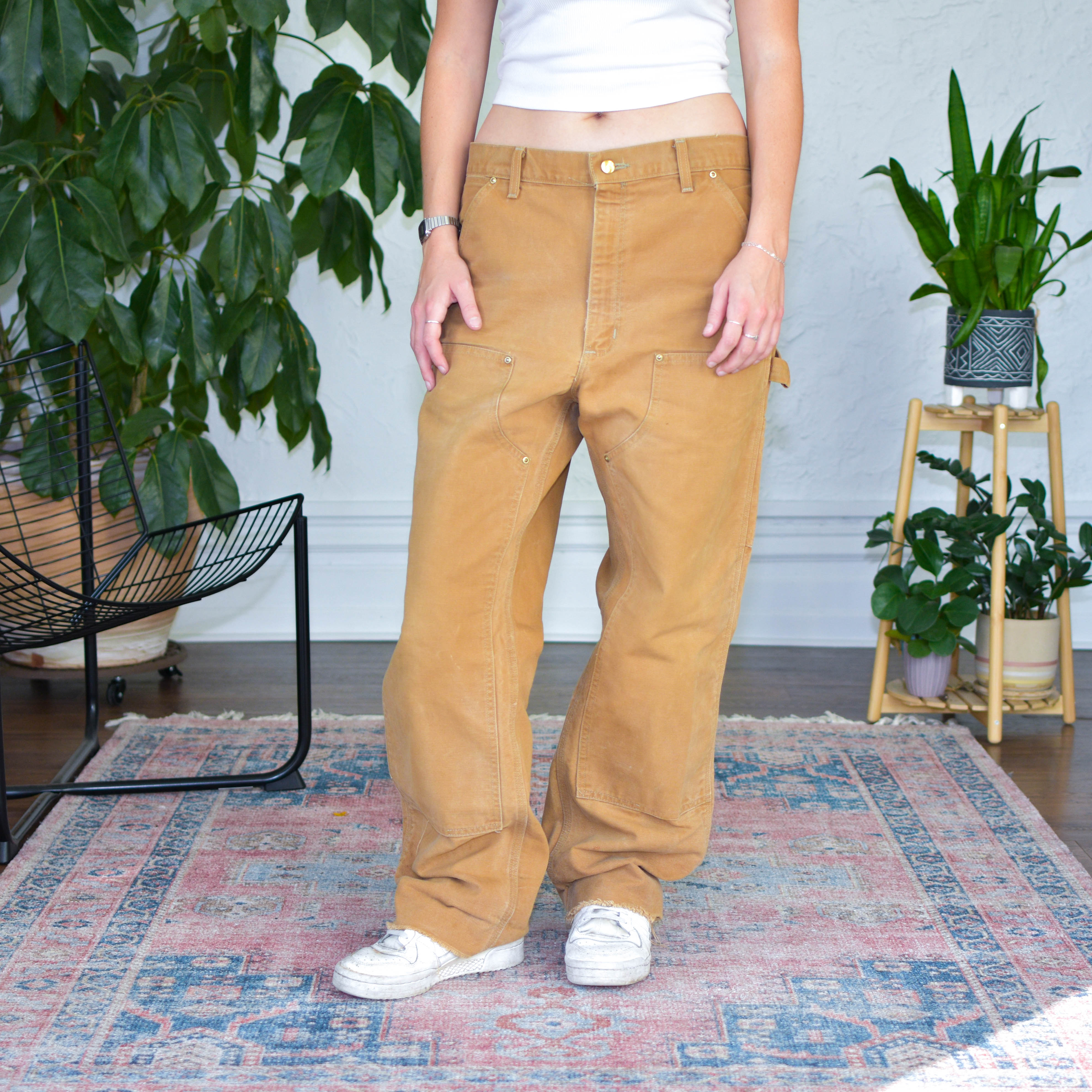 パンツ 90s Carhartt Double Knee Duck Work Pants Vintage Carhartt Firm Duck Double Knee Work Pants – Bro Bros Closet
