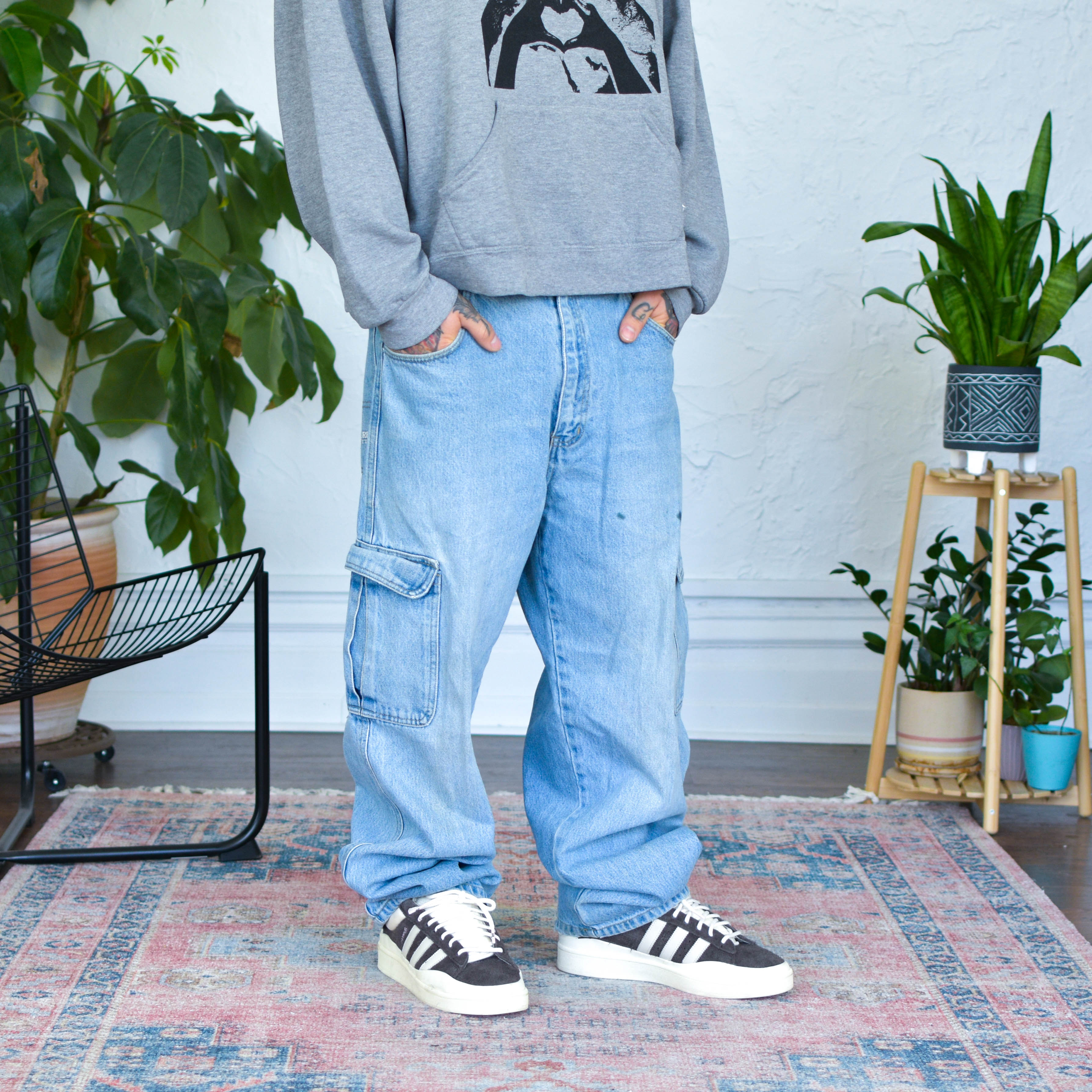 Vintage Y2K Light Wash Culture Jeans Cargo Jeans – Bro Bros Closet