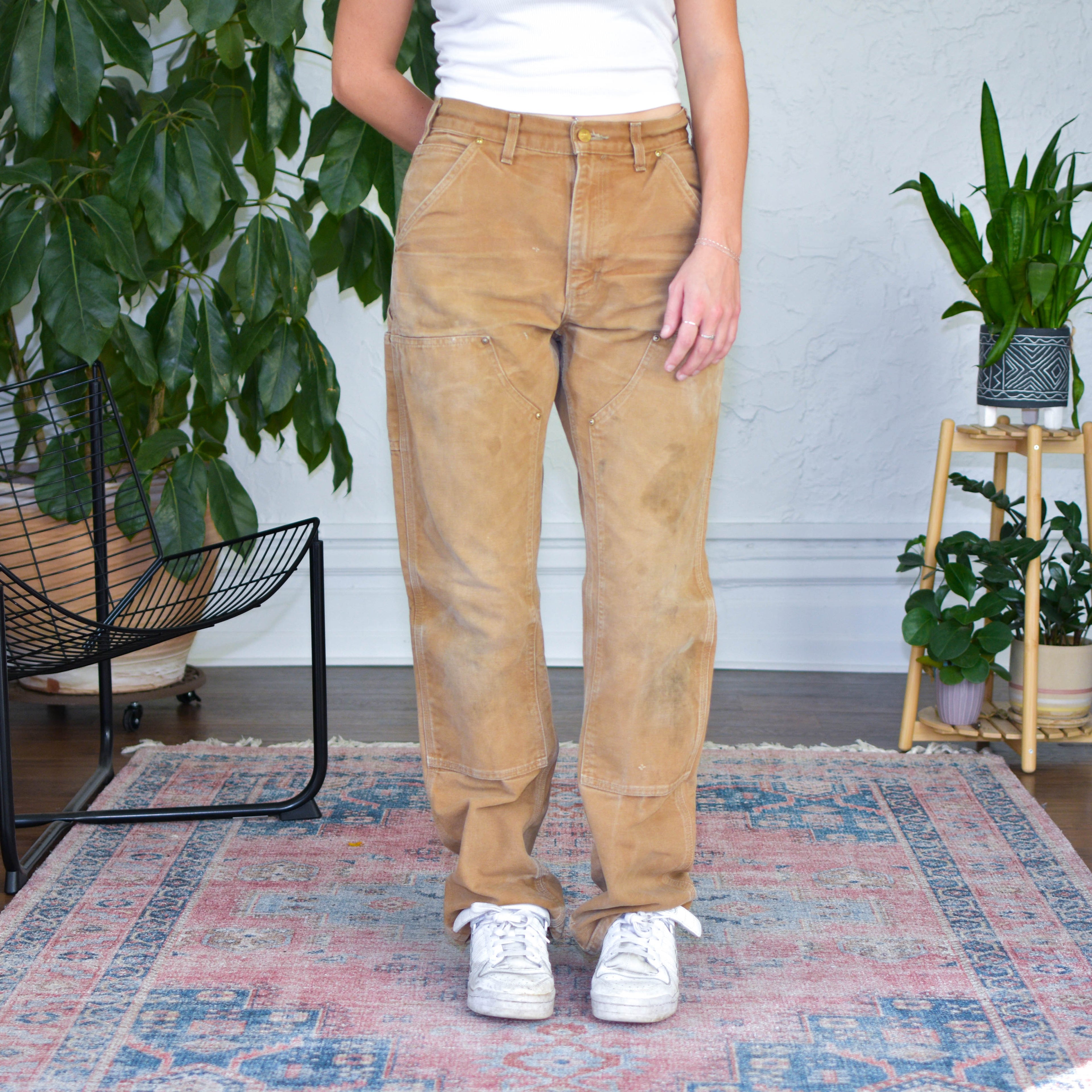 Vintage Distressed Carhartt Brown Double Knee Pants