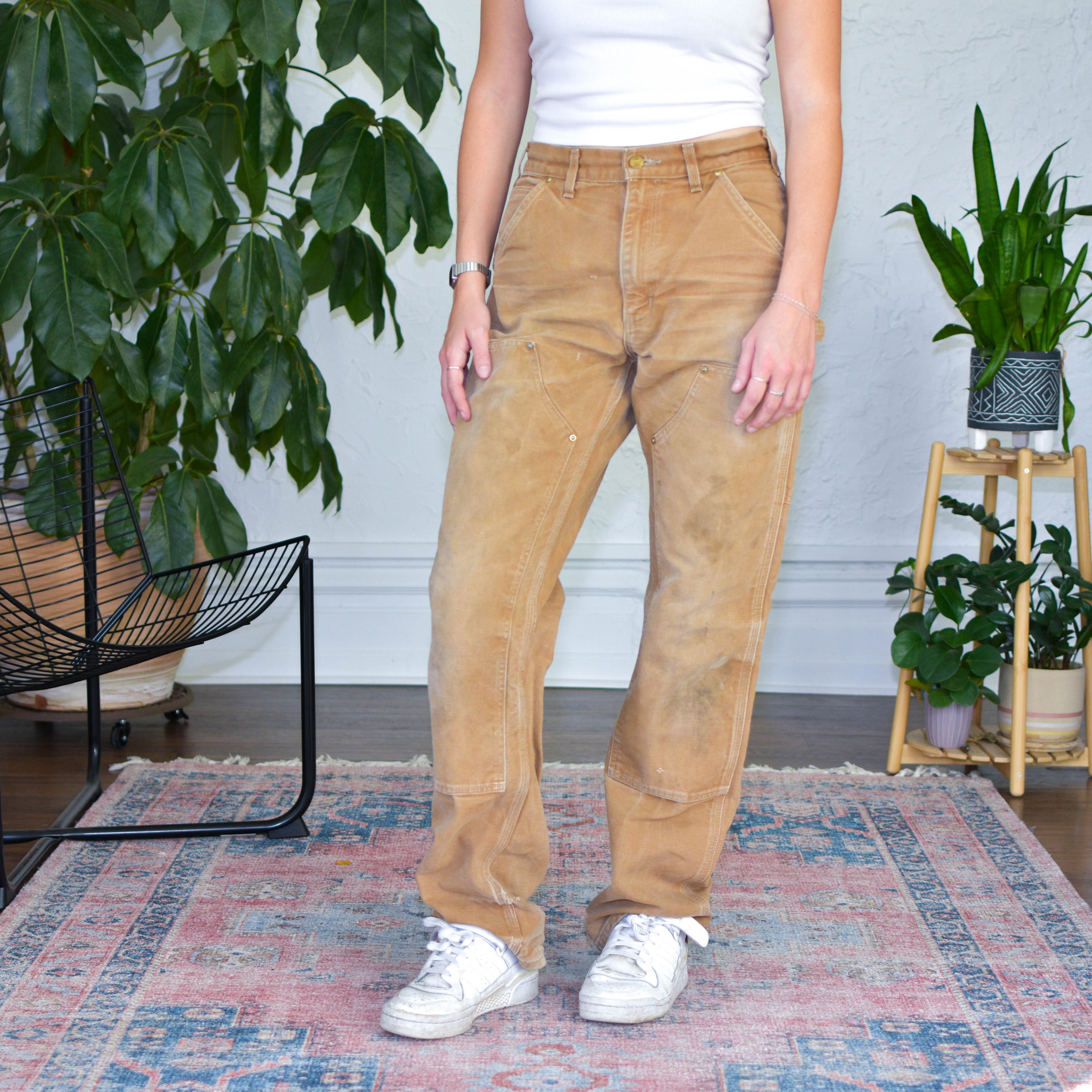 Vintage Distressed Carhartt Brown Double Knee Pants