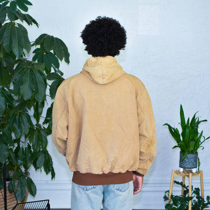 Vintage Carhartt Brown Lined Hooded Jacket