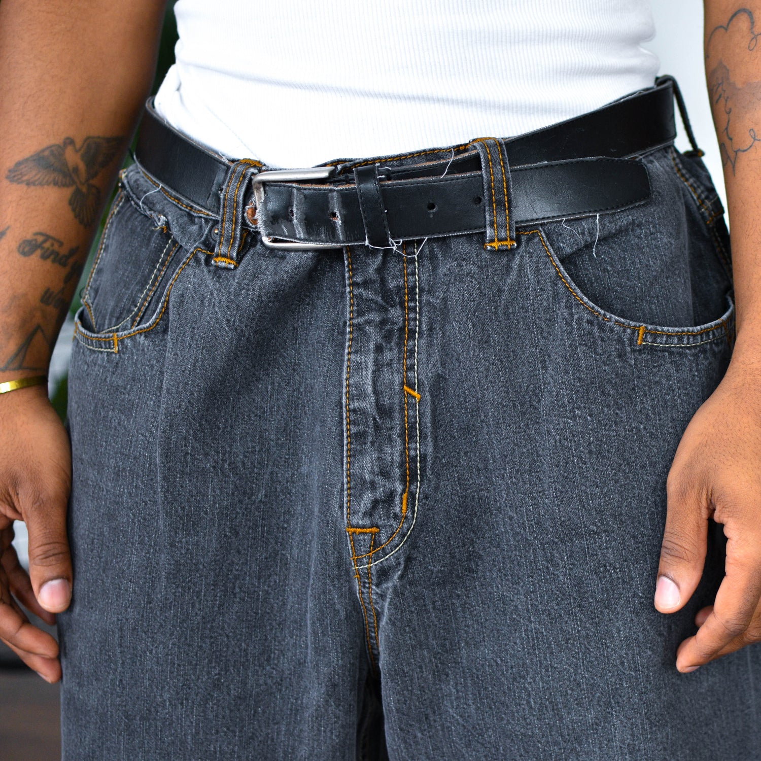 Vintage RocaWear Black Wash Jean Shorts