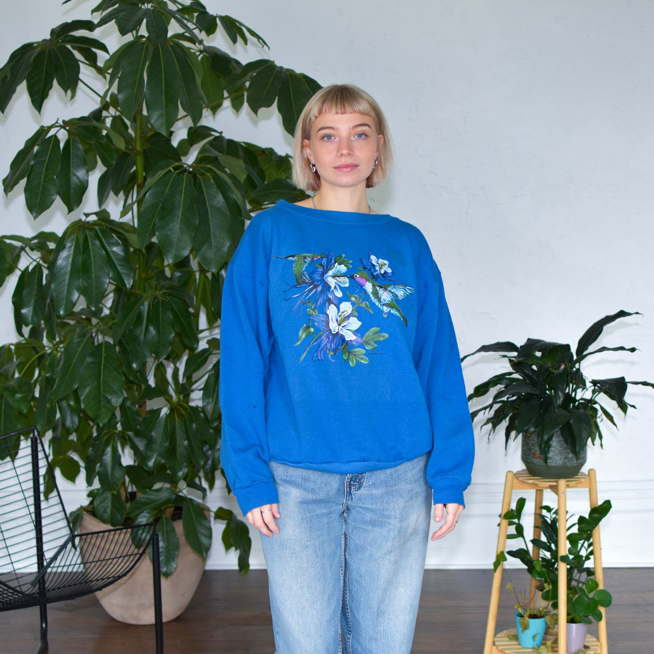 1990 Hummingbird Graphic Crewneck