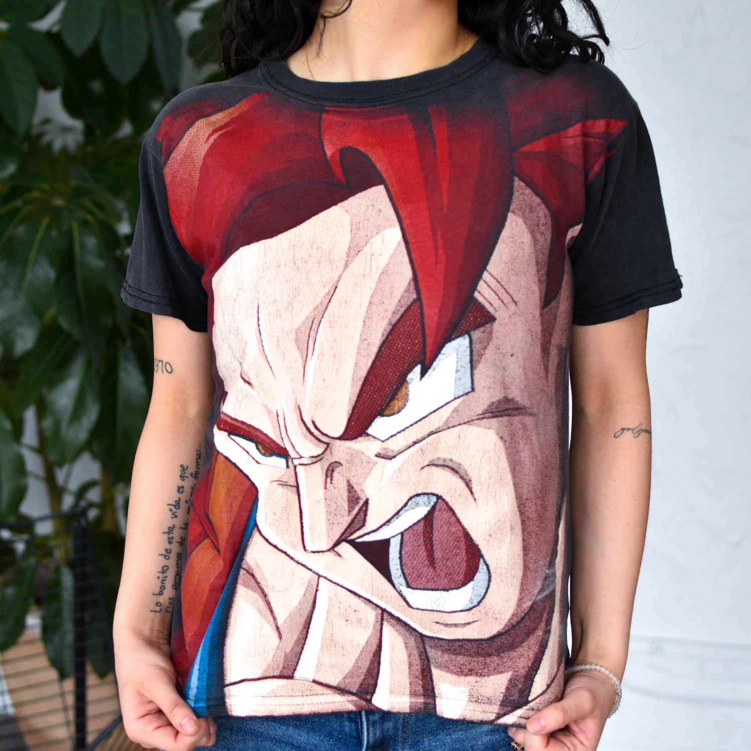 Vintage AOP Super Saiyan God Goku T-Shirt