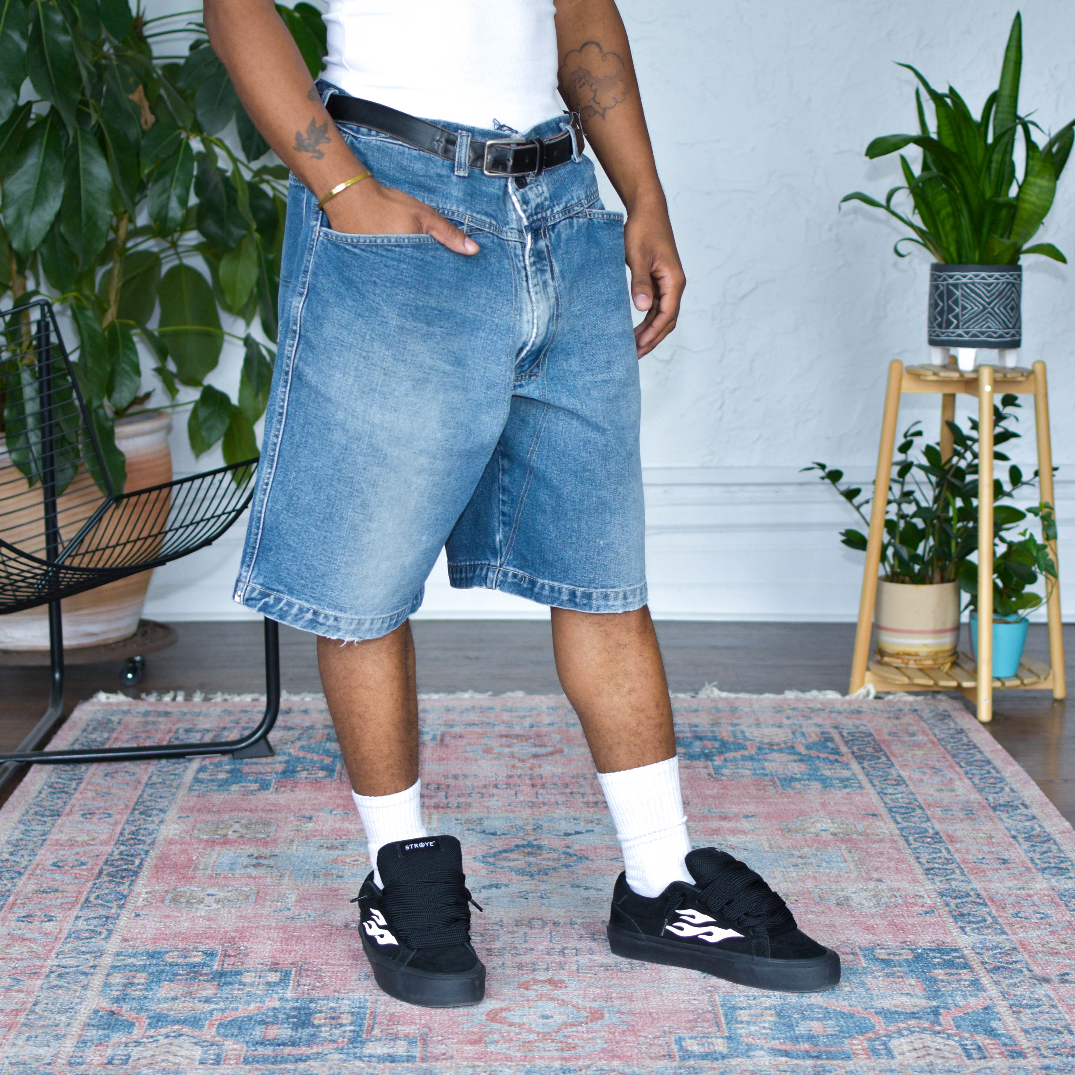 Vintage Girbaud Stone Washed Collection Light Wash Denim Shorts