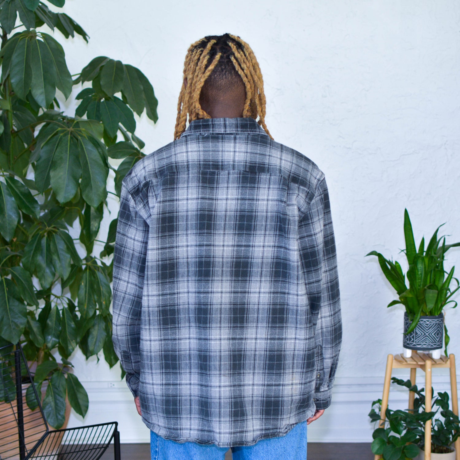 Vintage Carhartt Blue Heavyweight Flannel Shirt