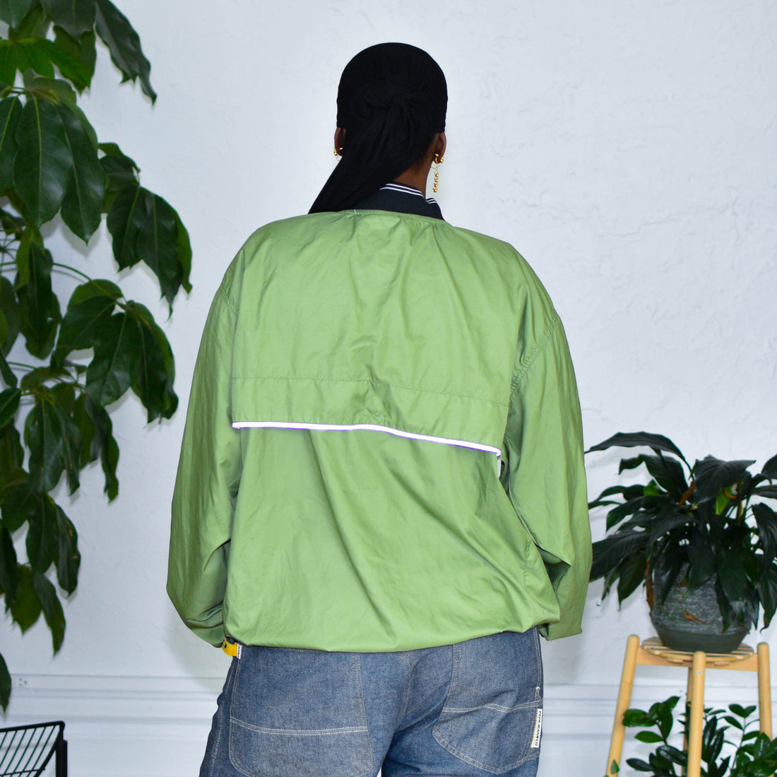 Vintage Nike Green Pull Over Windbreaker