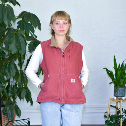 Vintage Carhartt Ruby Sherpa-Lined Vest