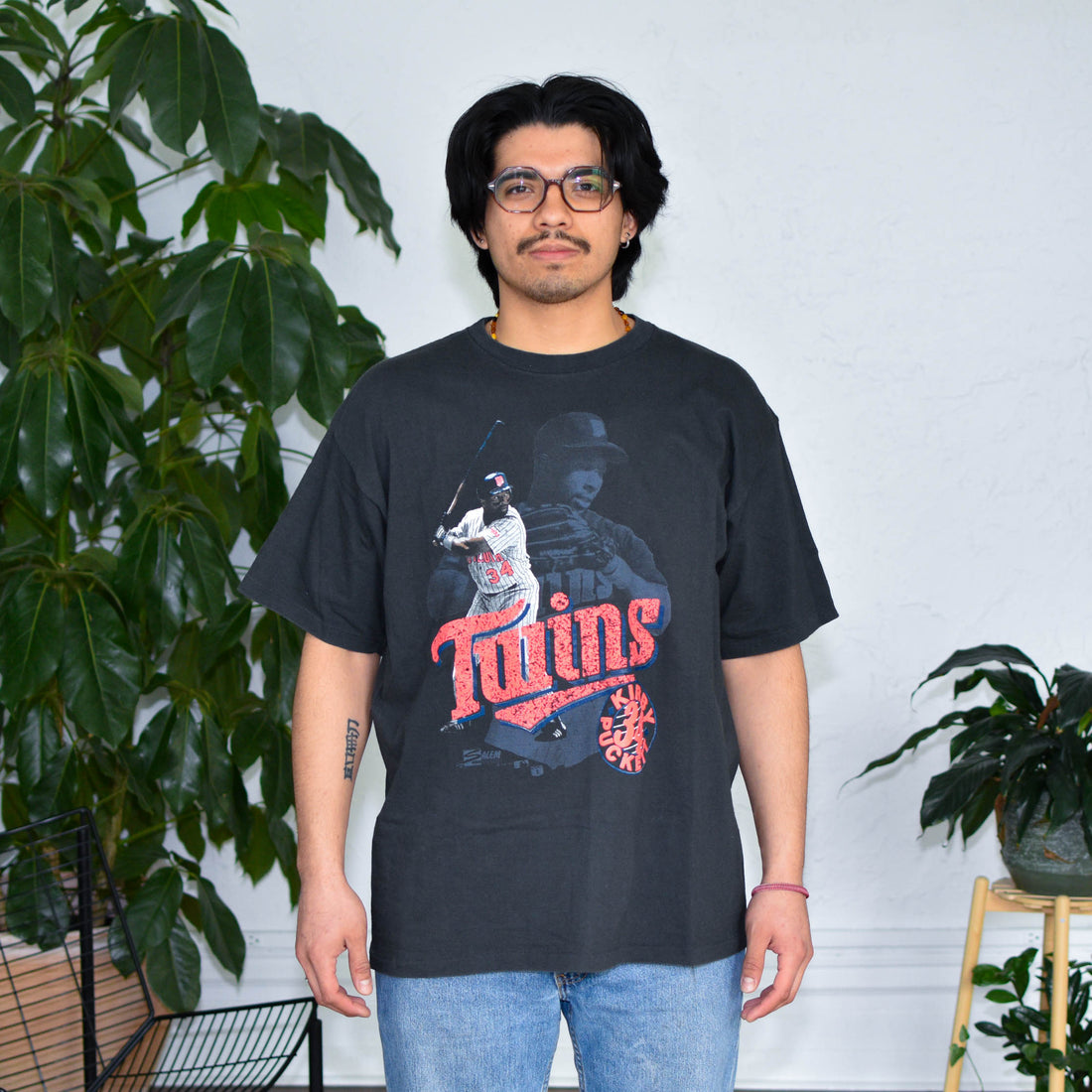 Vintage Minnesota Twins Kirby Pucket Graphic T-Shirt