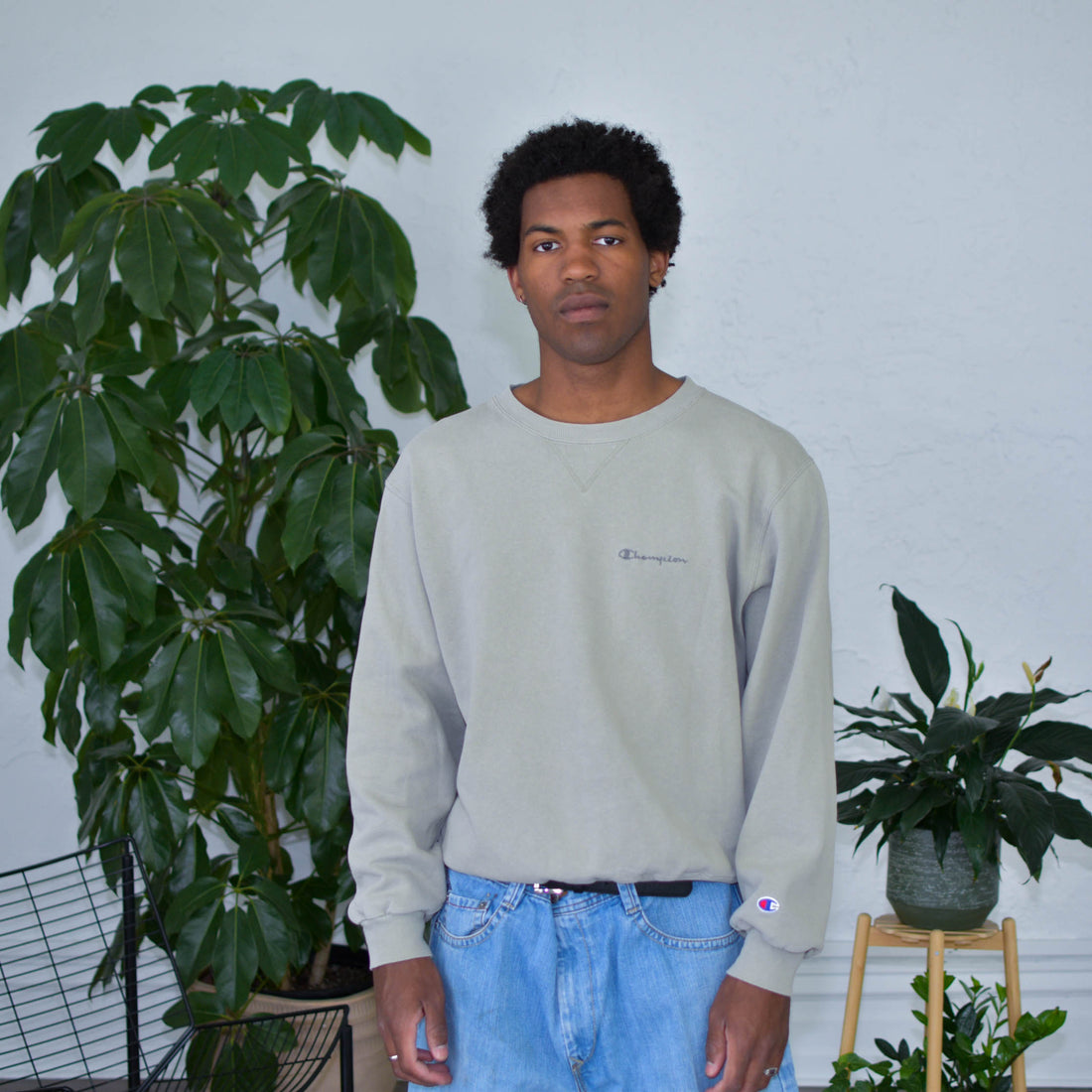 Vintage Champion Stone Colored Crewneck