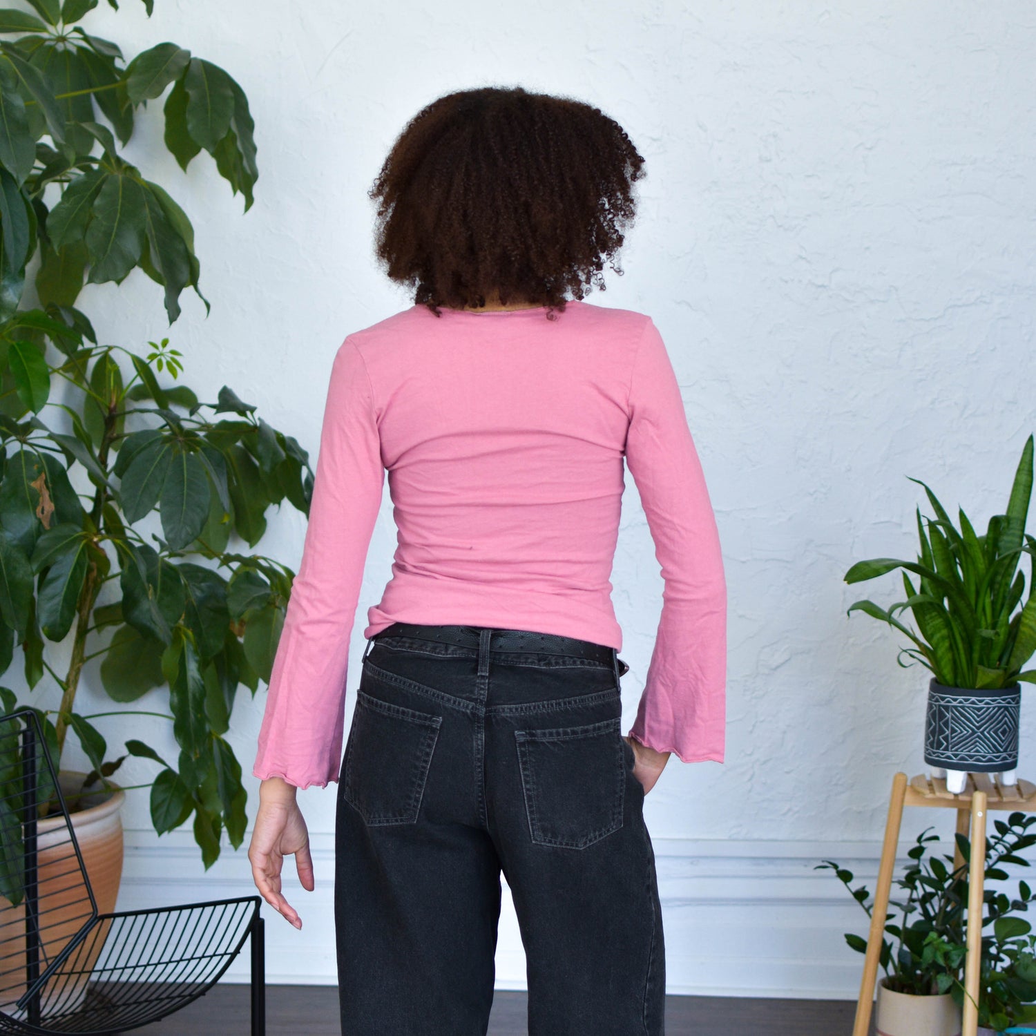 Y2K Pink Anxiety Beaded Blouse