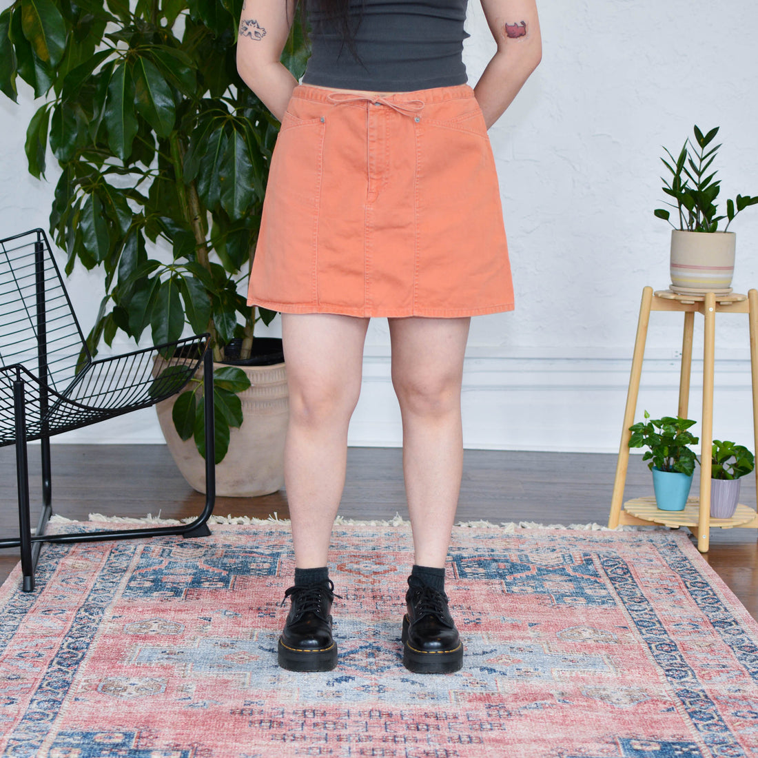 Ralph Lauren Orange Mini Skirt