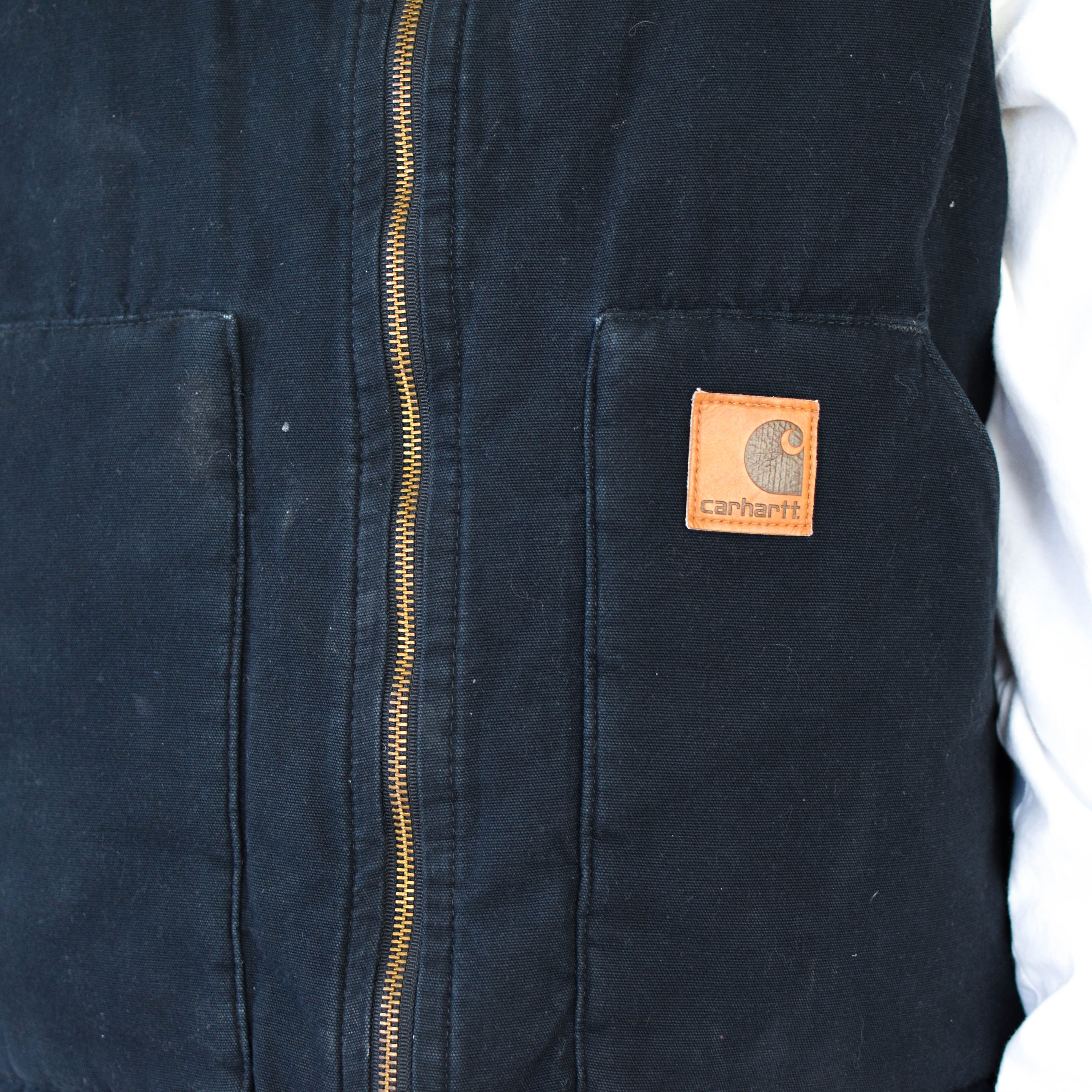 Vintage Carhartt Black Quilted Vest