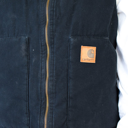 Vintage Carhartt Black Quilted Vest