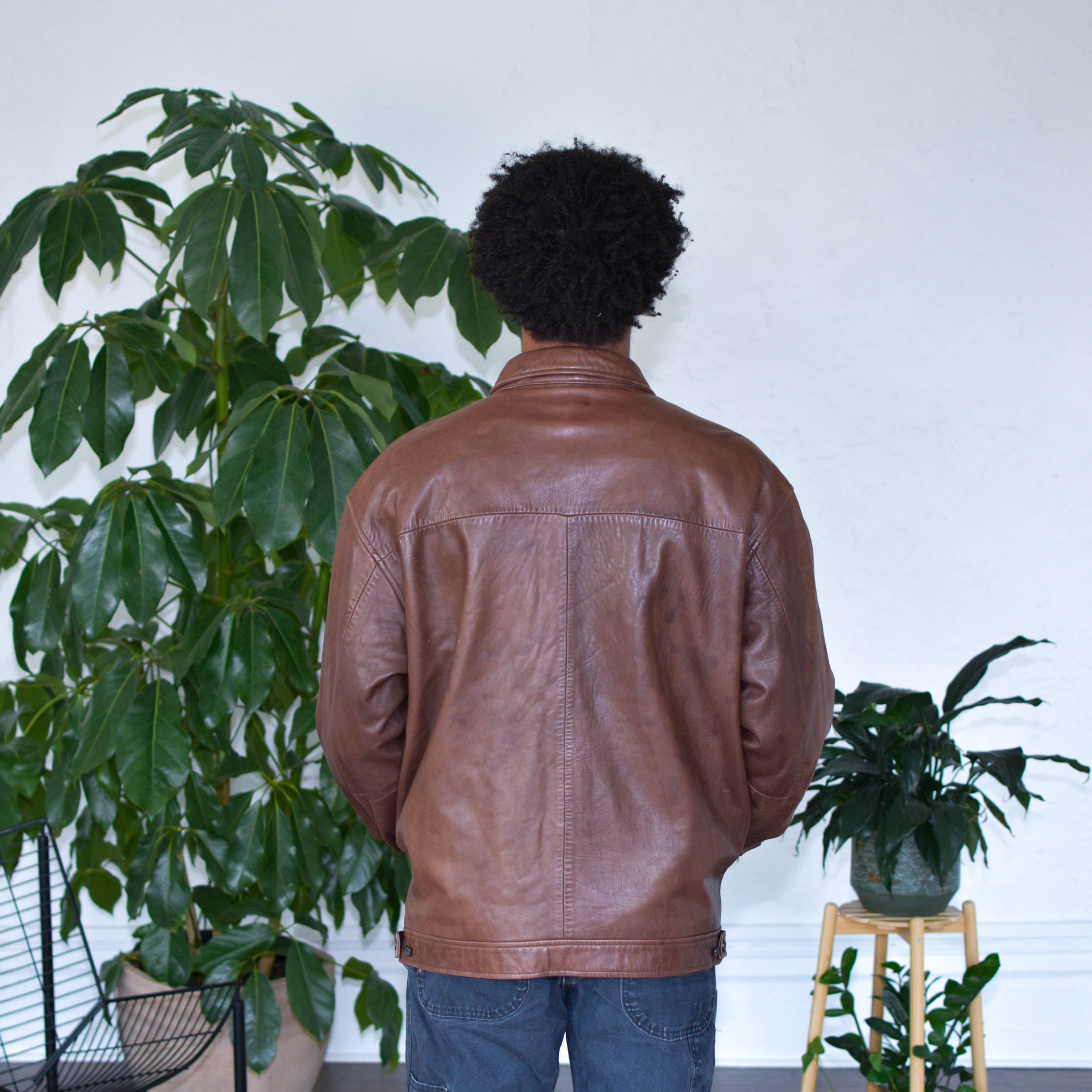 Vintage Polo by Ralph Lauren Brown Leather Jacket